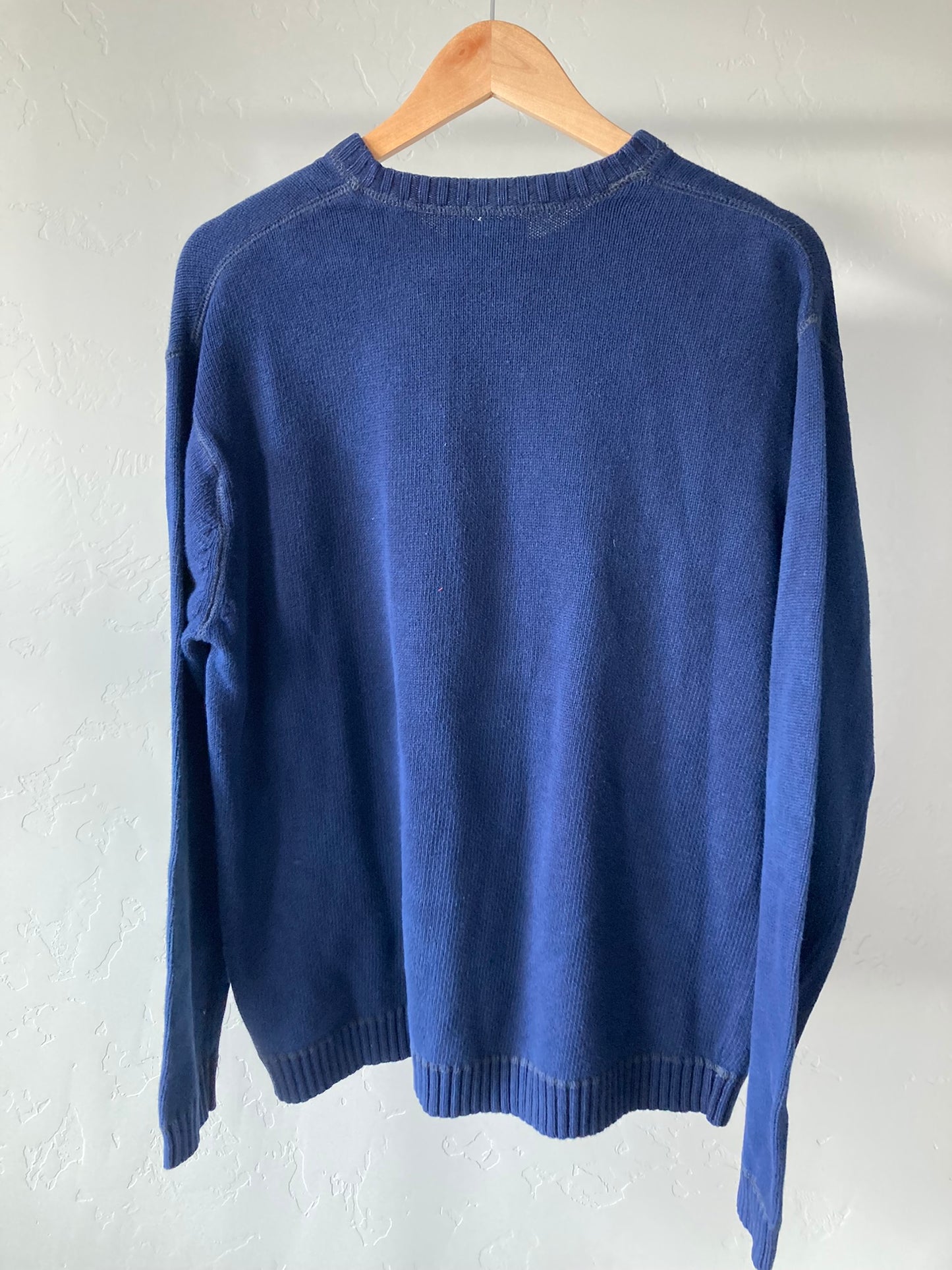 Navy Cotton Sweater- XL