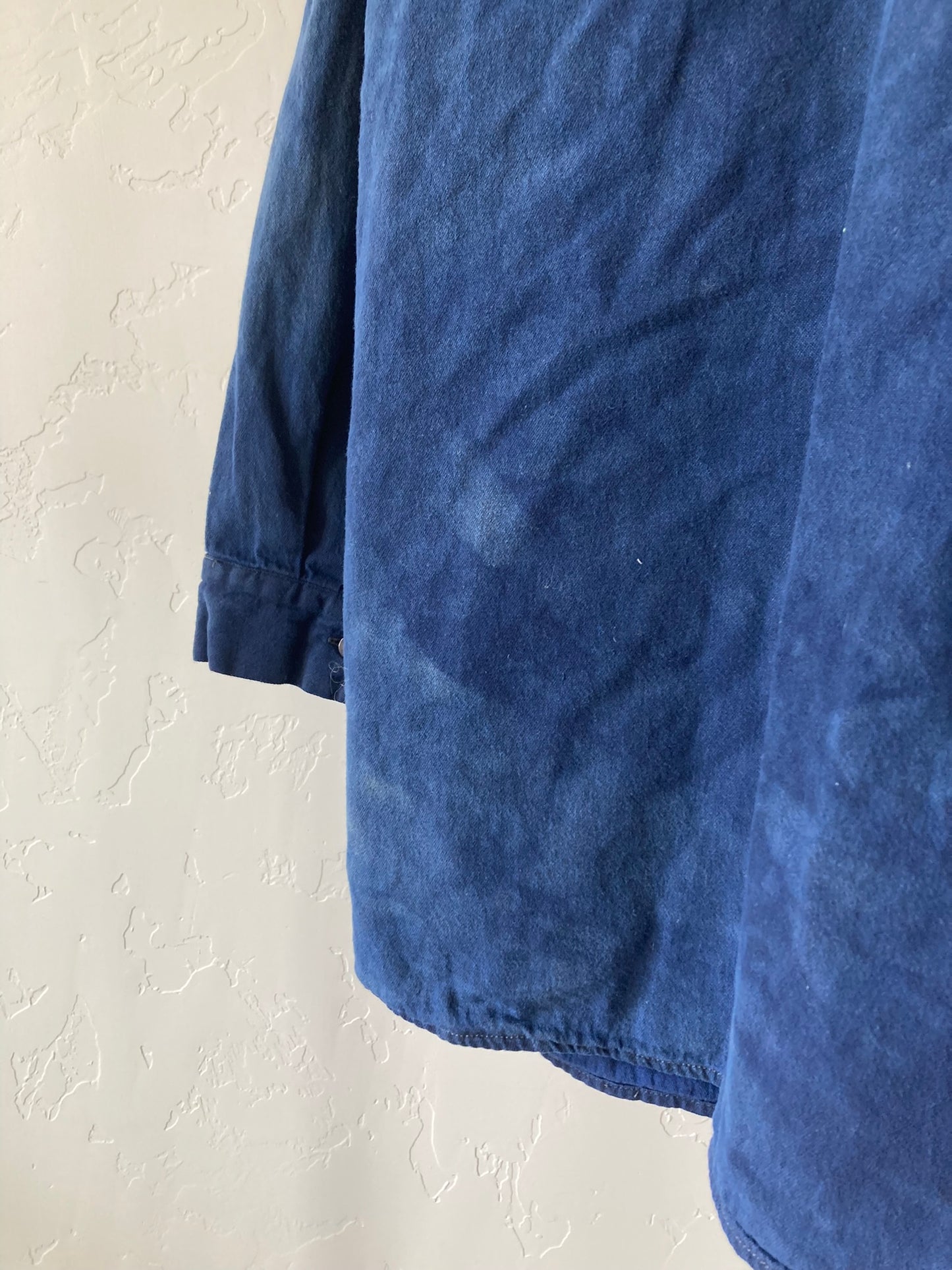 Navy Pleated Blouse- XL