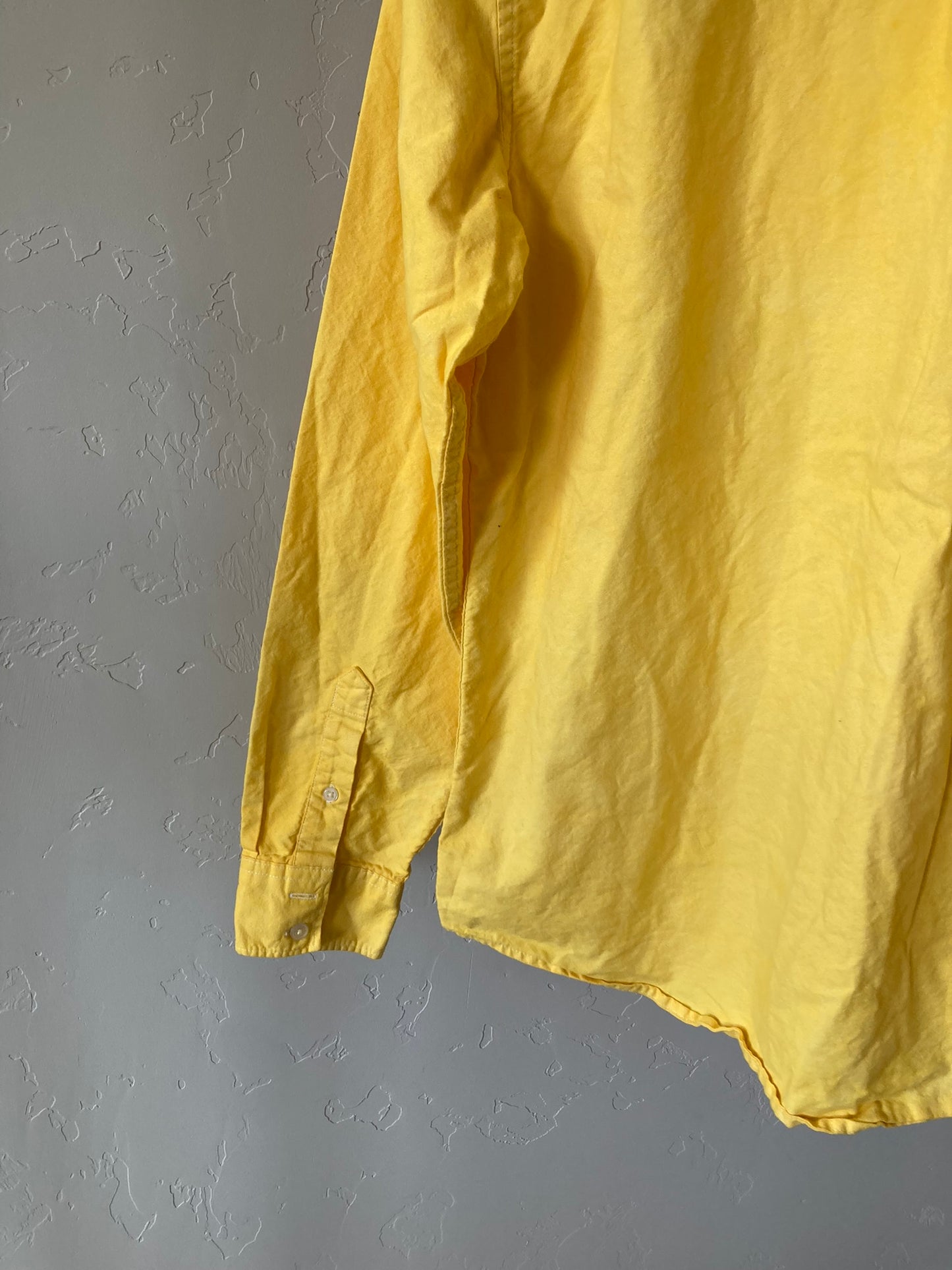 Lemon Yellow Button-Up- L