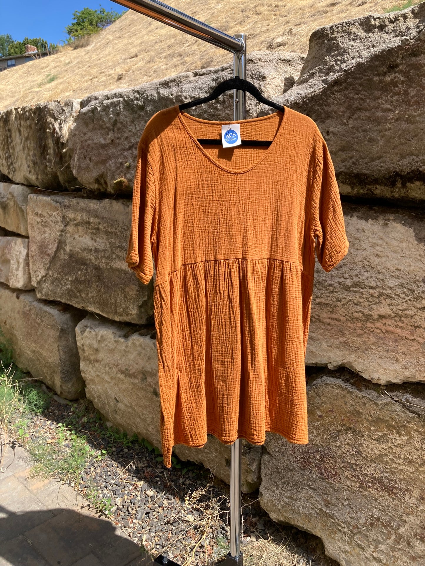 Burnt Orange Dress- XL