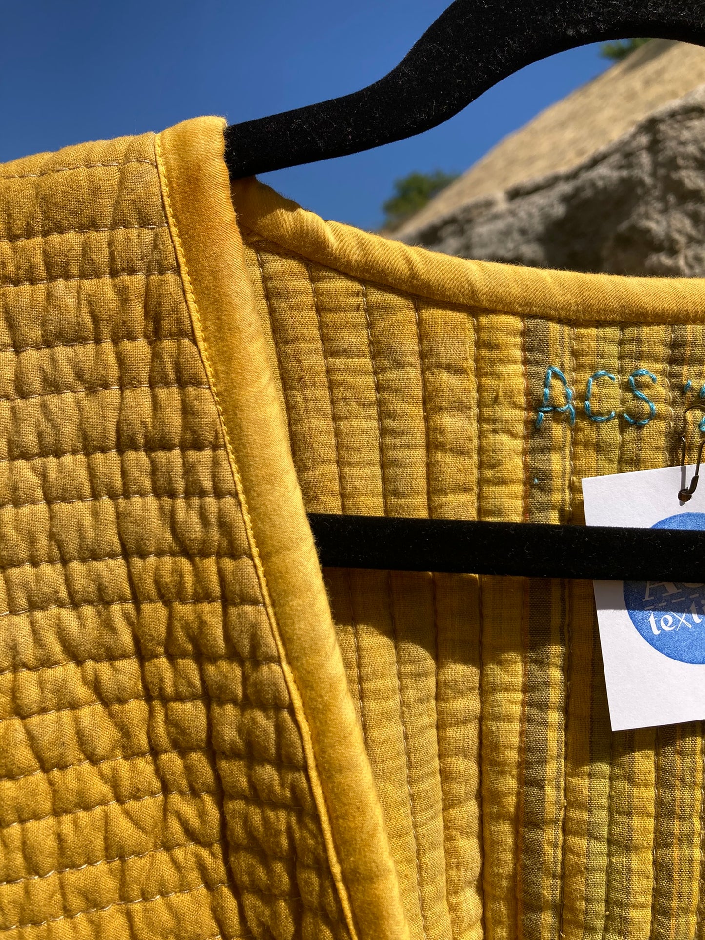 Mustard Yellow Quilt Coat