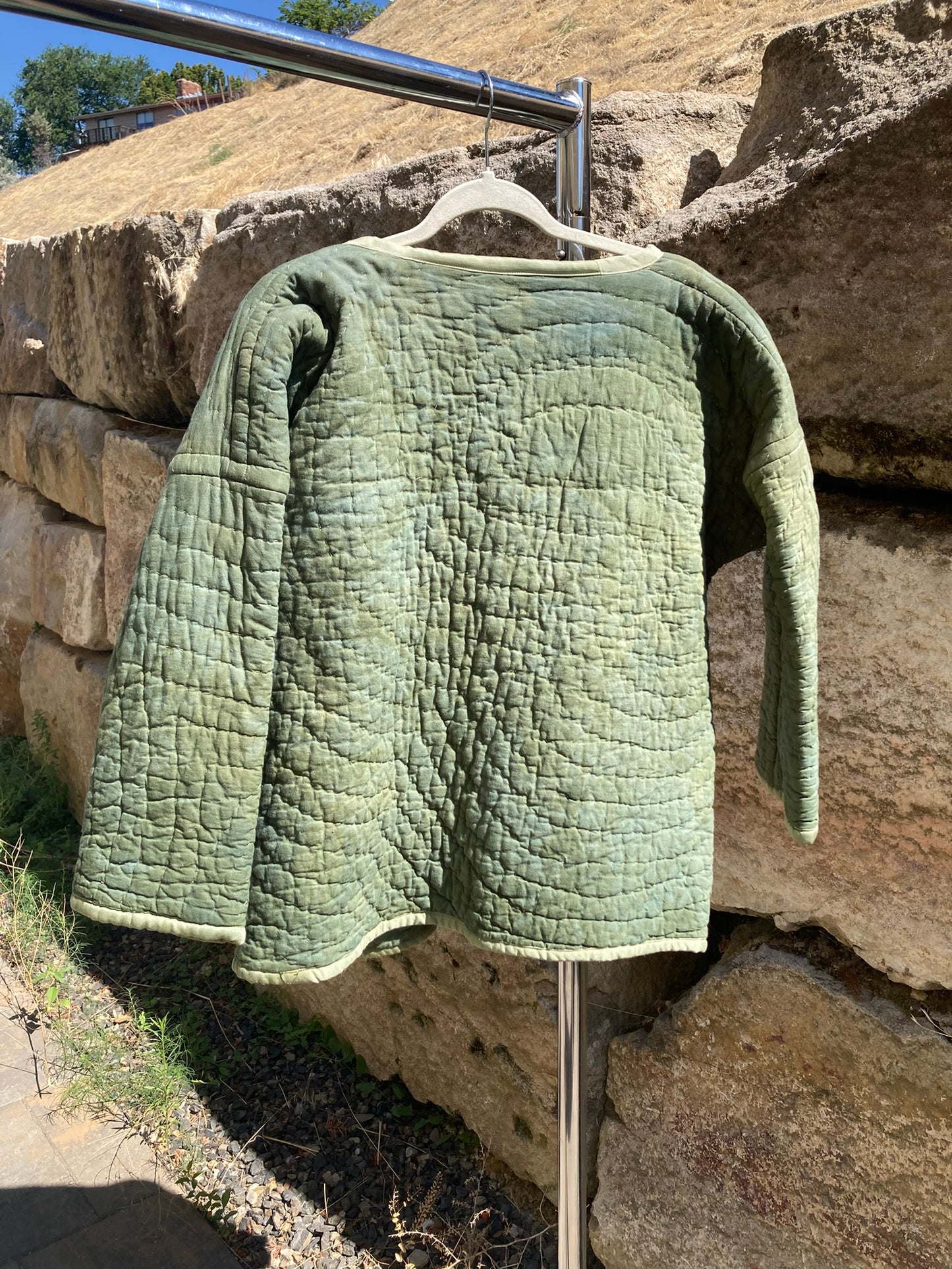 Moss Green Quilt Coat