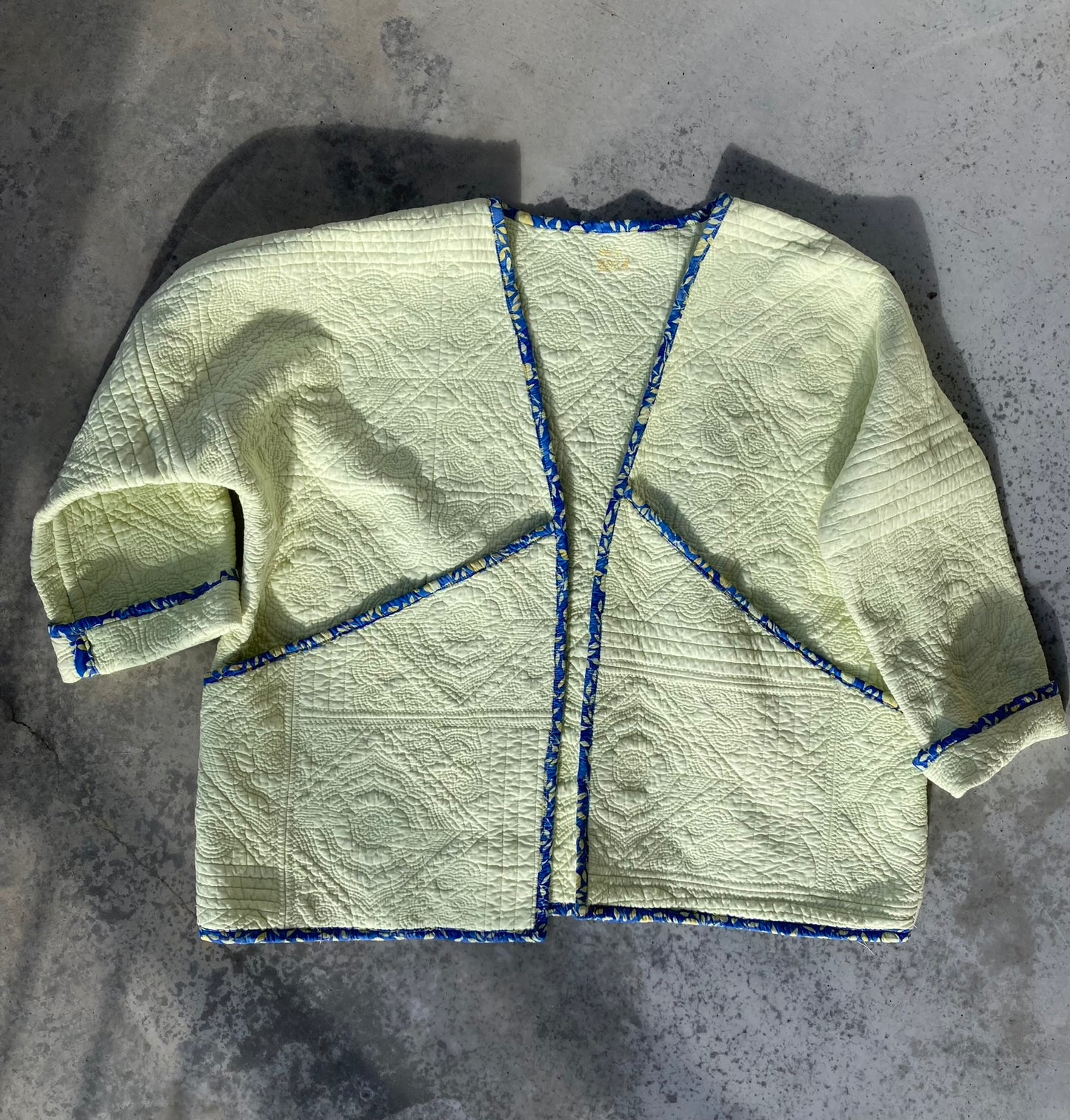 Buttercream Quilt Coat- XL
