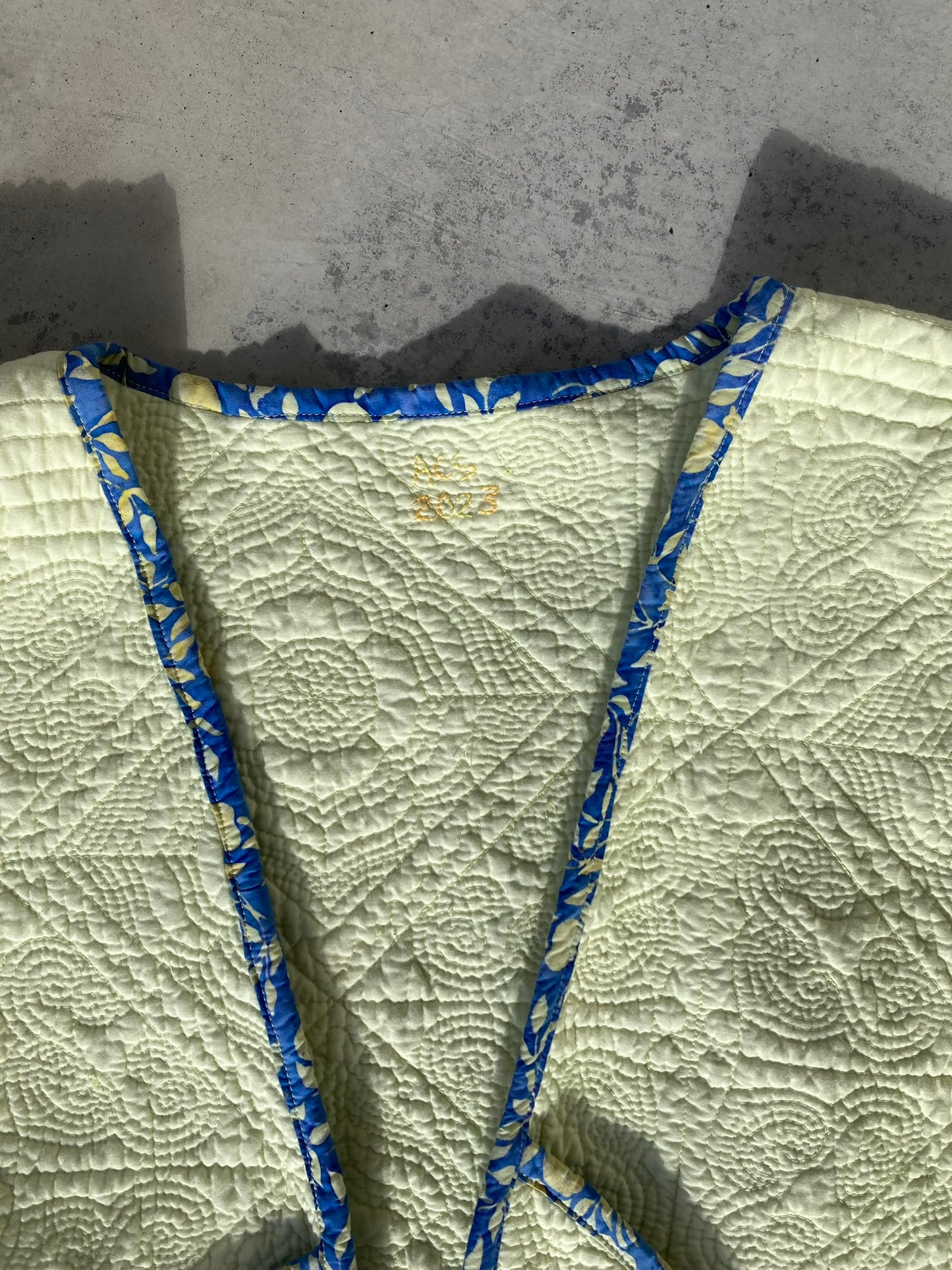 Buttercream Quilt Coat- XL