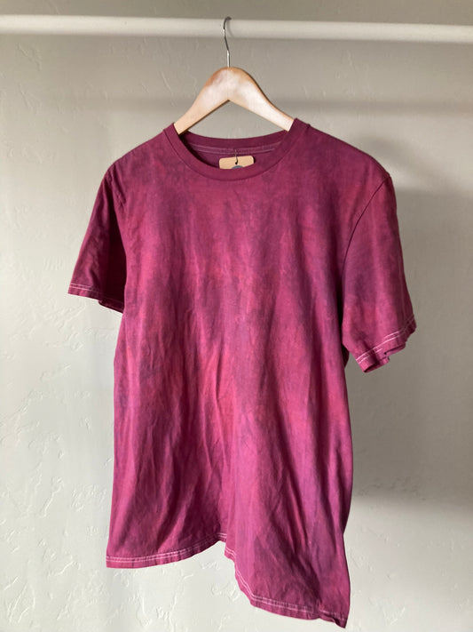 Burgundy Tee- L