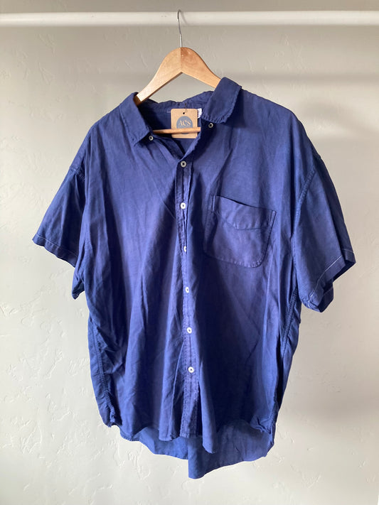 Short Sleeve Button-Up- XL