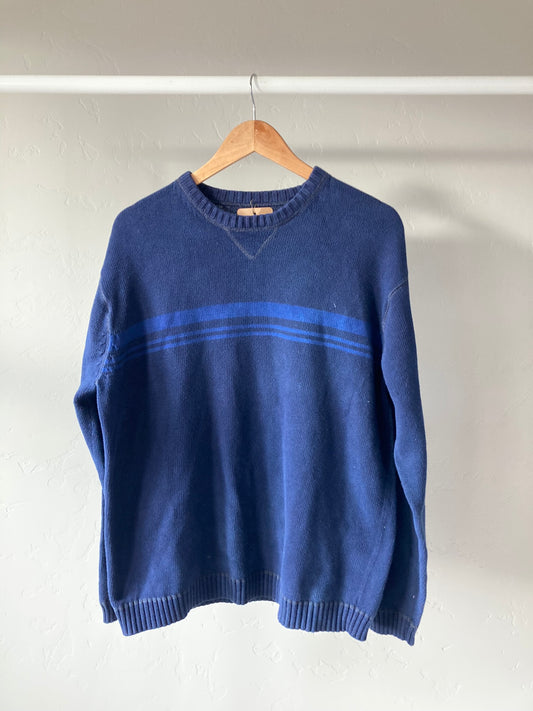 Navy Cotton Sweater- XL