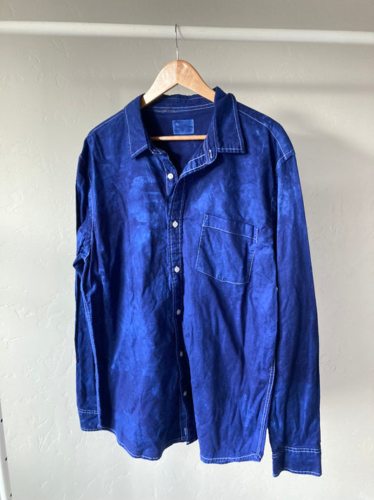 Cobalt Button-Up- XL