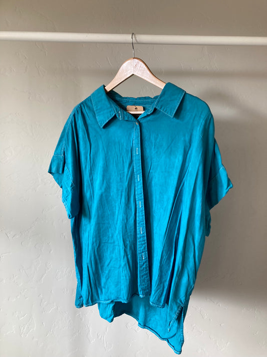 Kingfisher Short Sleeve Button-Up- XXL