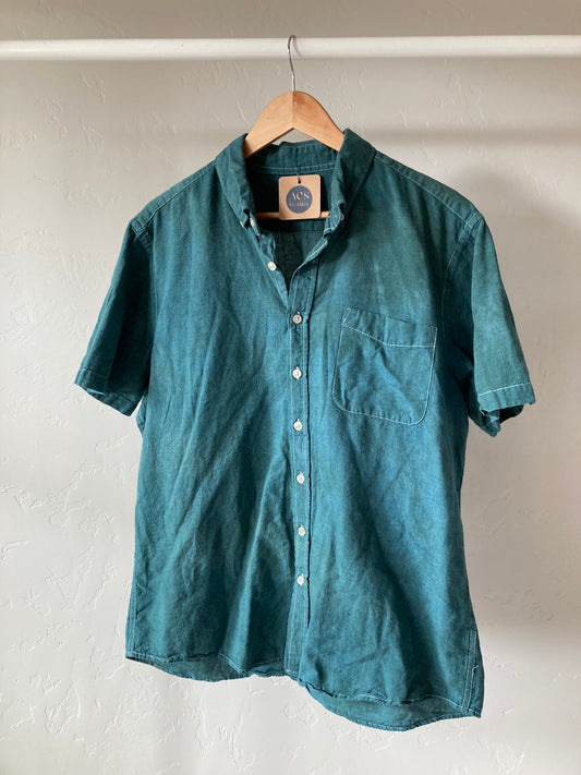 Short Sleeve Button-Up- XL