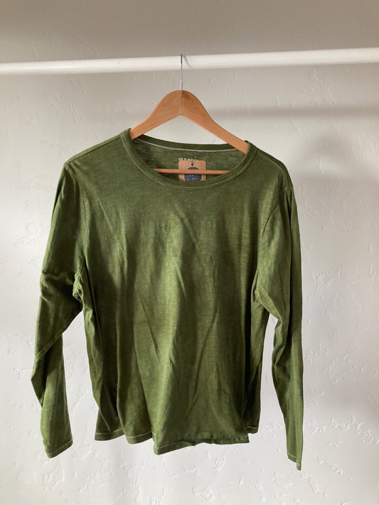 Moss Long Sleeve Tee- XL