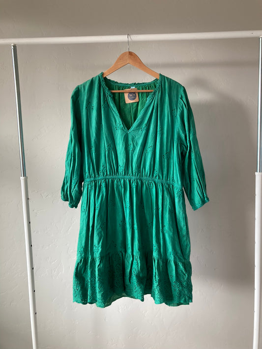 Kelly Green Dress- 1X