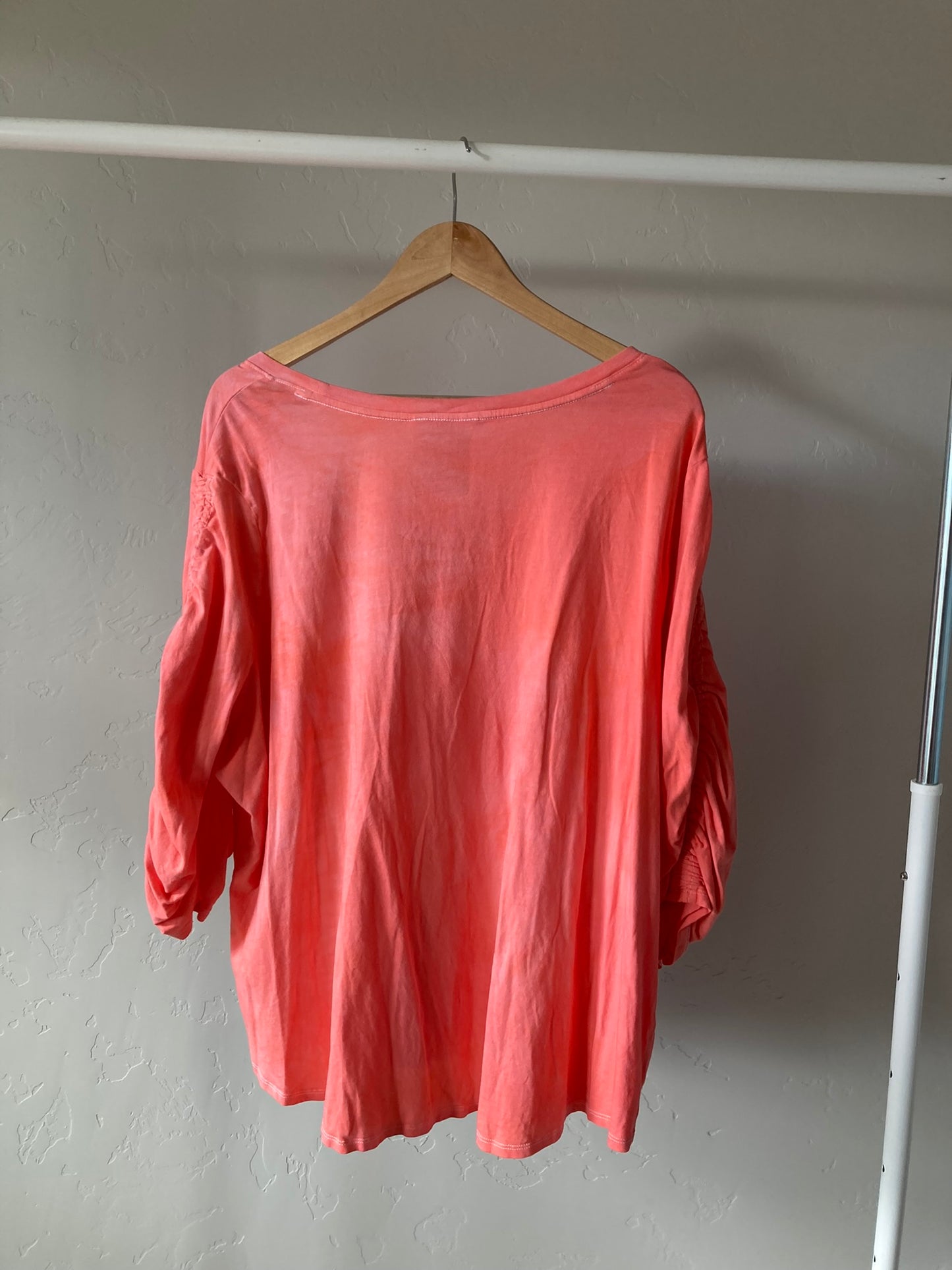 Peach Pink Top- 3X