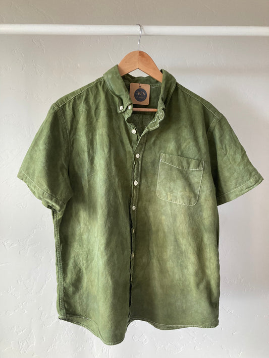 Short Sleeve Button-Up- XL