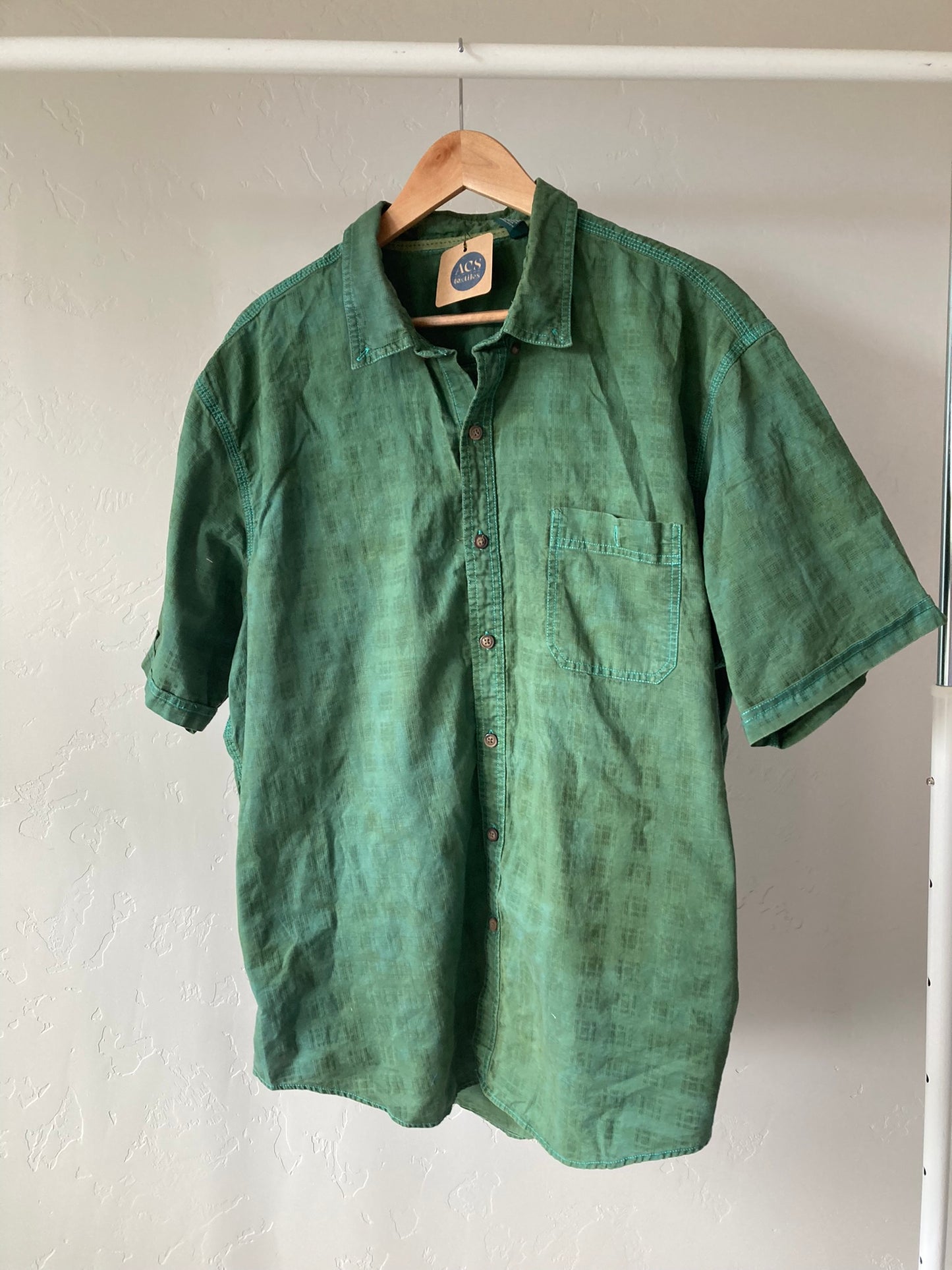 Short Sleeve Button-Up- XXL