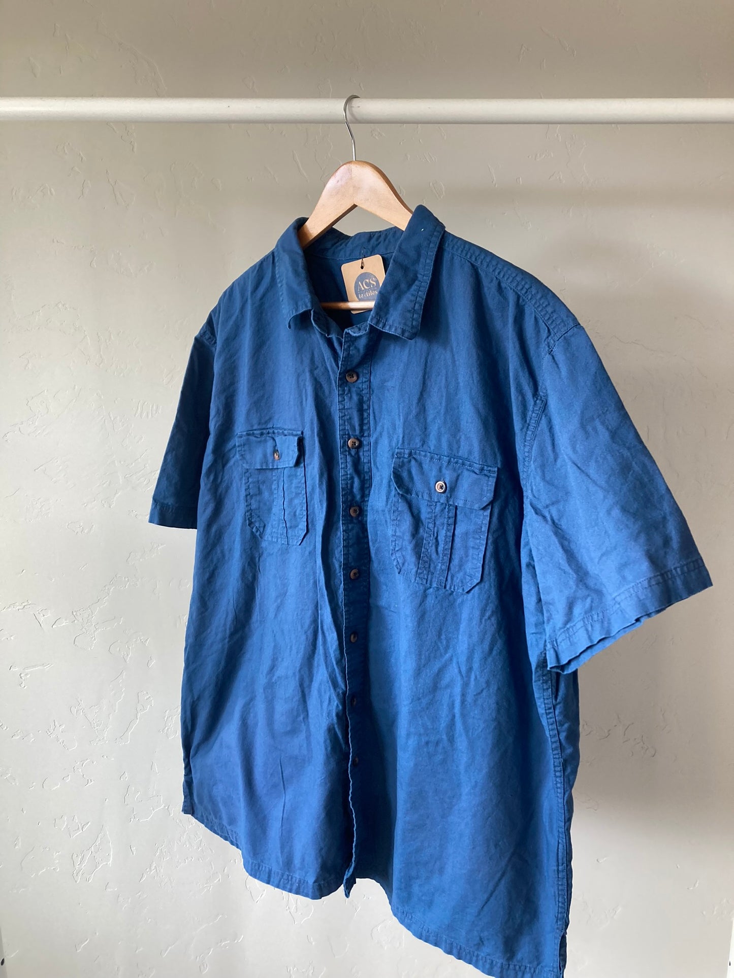 Short Sleeve Button-Up- XXL