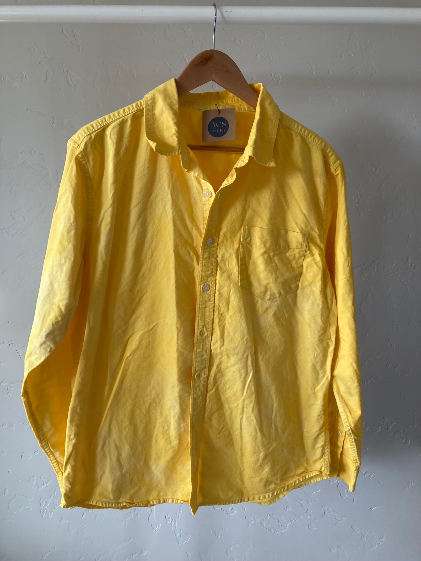 Lemon Yellow Button-Up- L