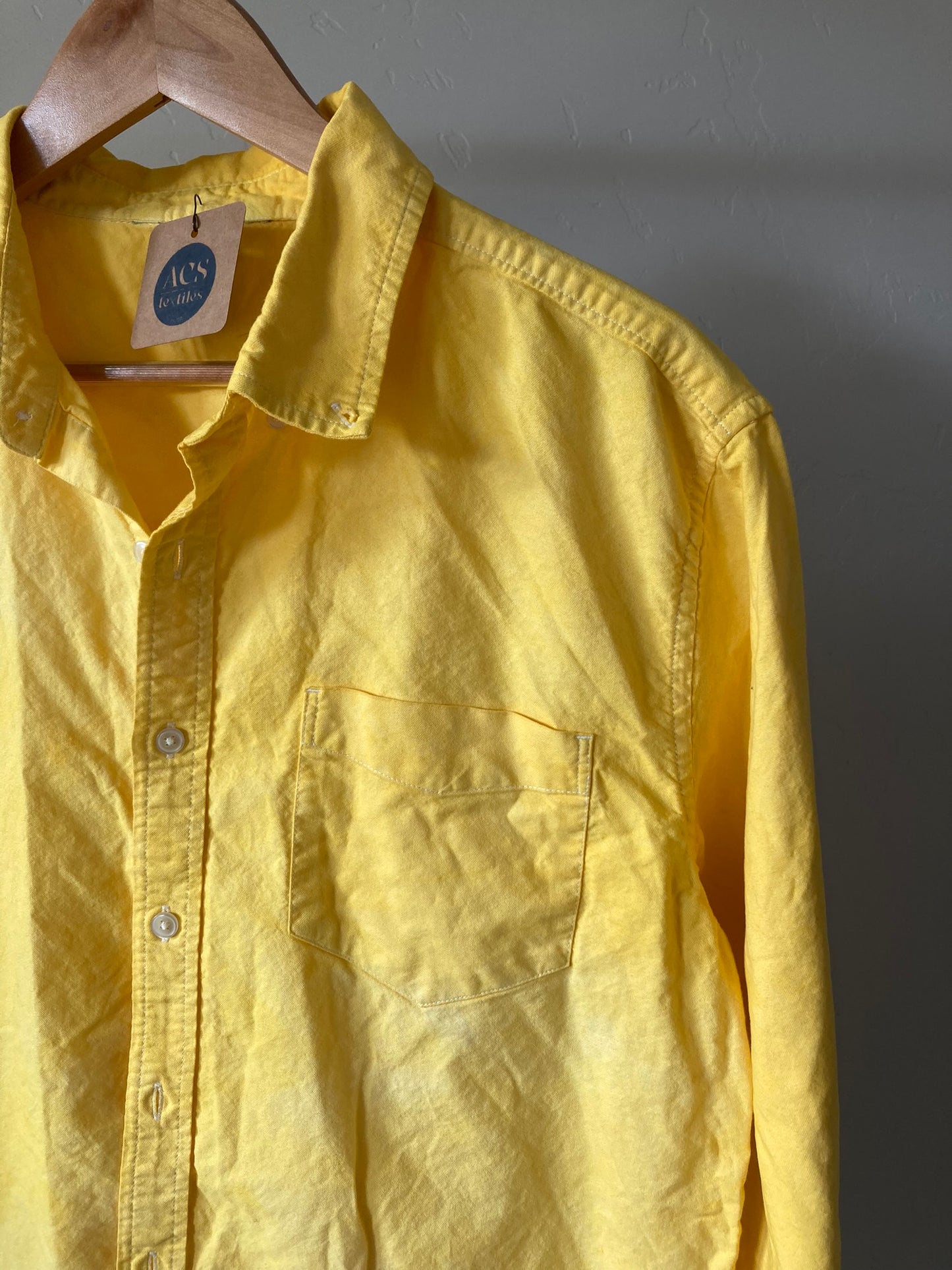 Lemon Yellow Button-Up- L