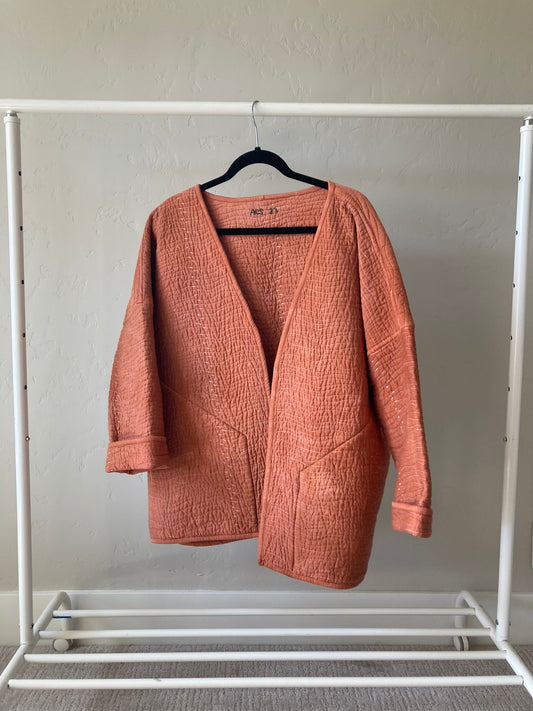 Terracotta Quilt Coat- M/L