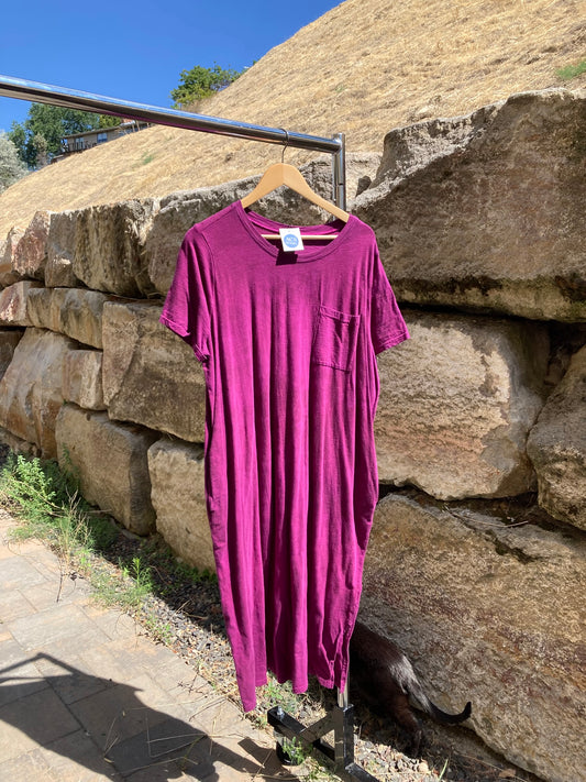 Purple Tee Dress- 2X