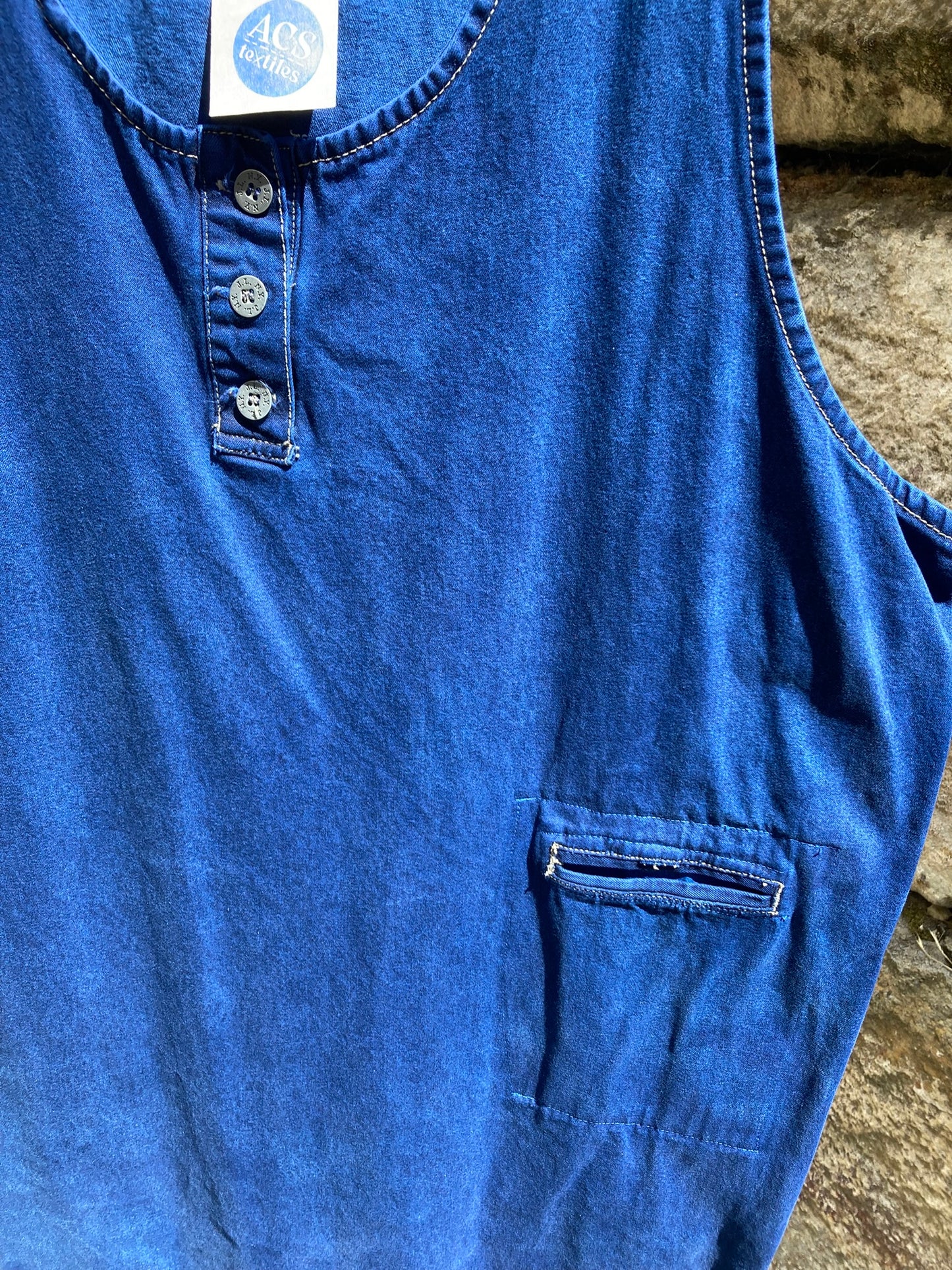 Denim Overall Dress- 3X