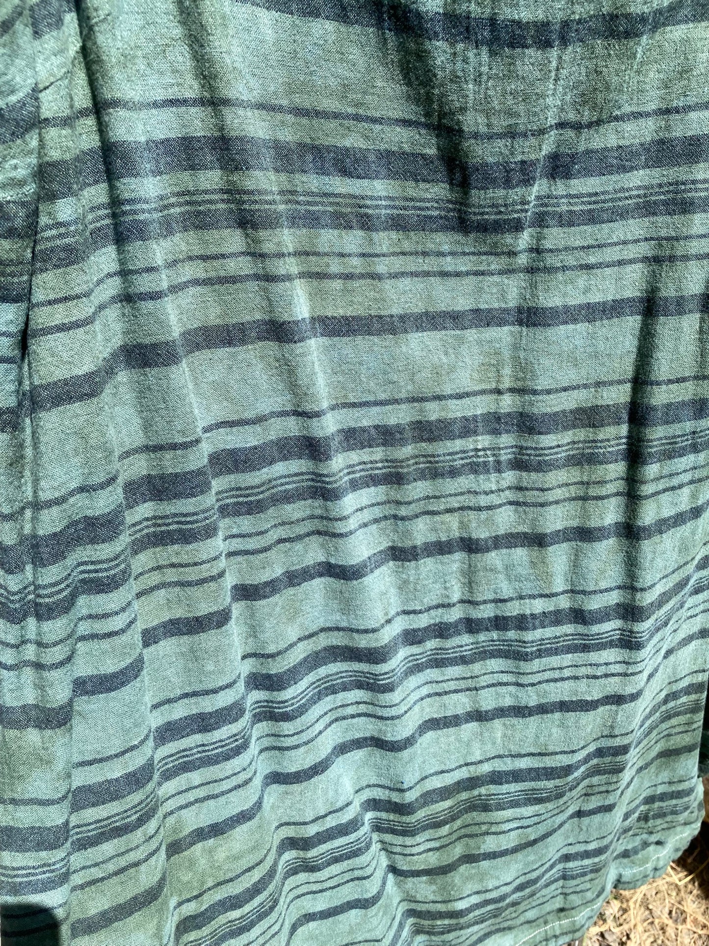 Sea Green Striped Dress- XL