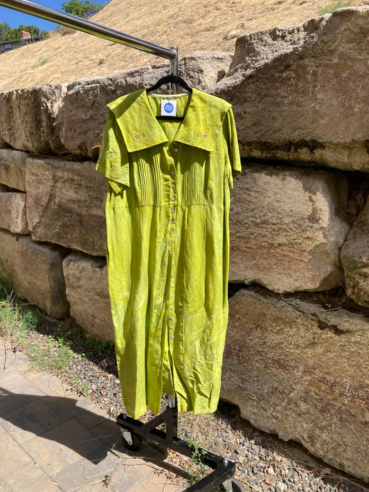Chartreuse Dress- 18W