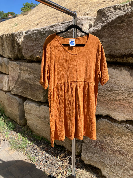 Burnt Orange Dress- XL