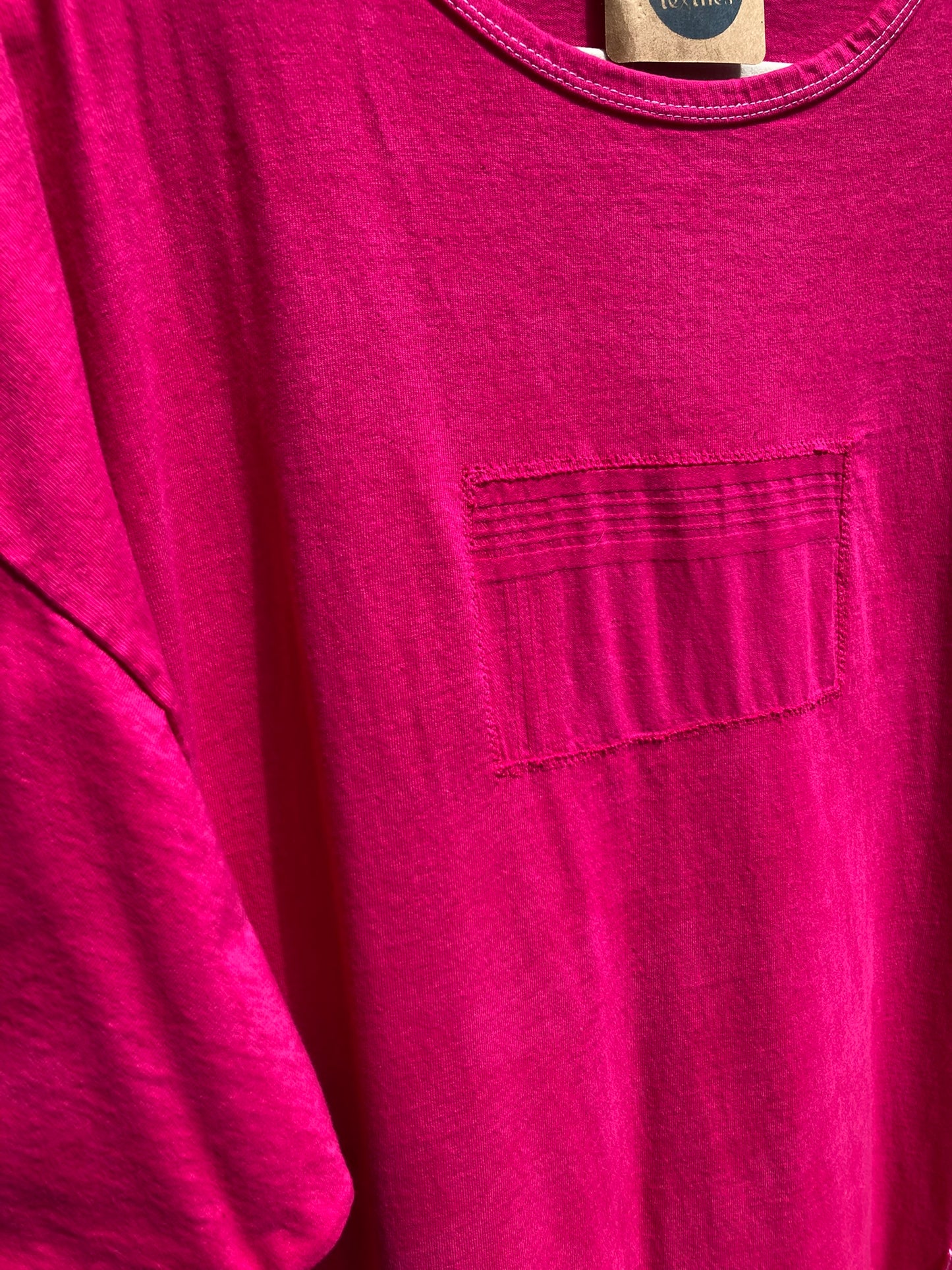 Hot Pink Tee Dress- 2X