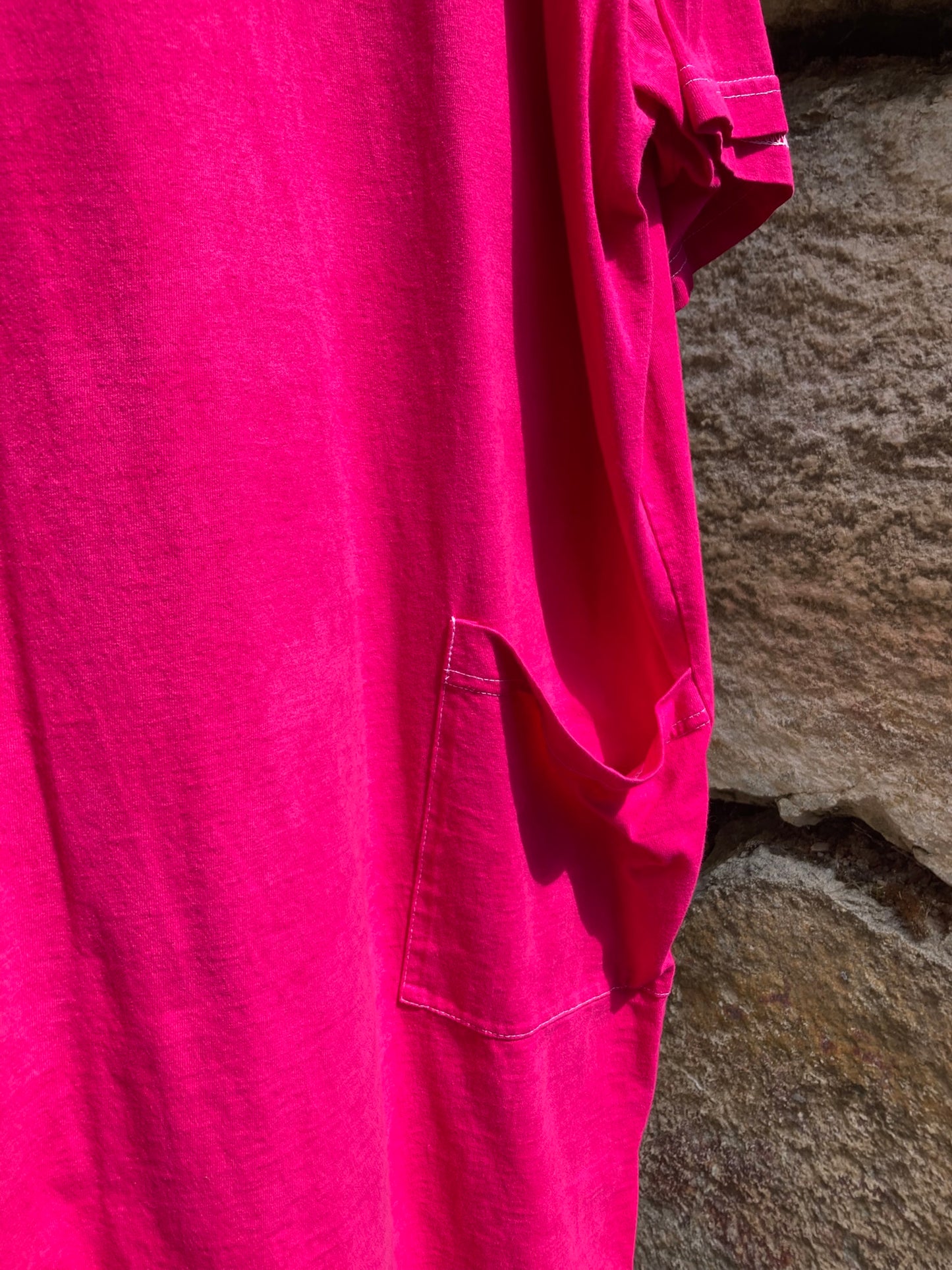 Hot Pink Tee Dress- 2X