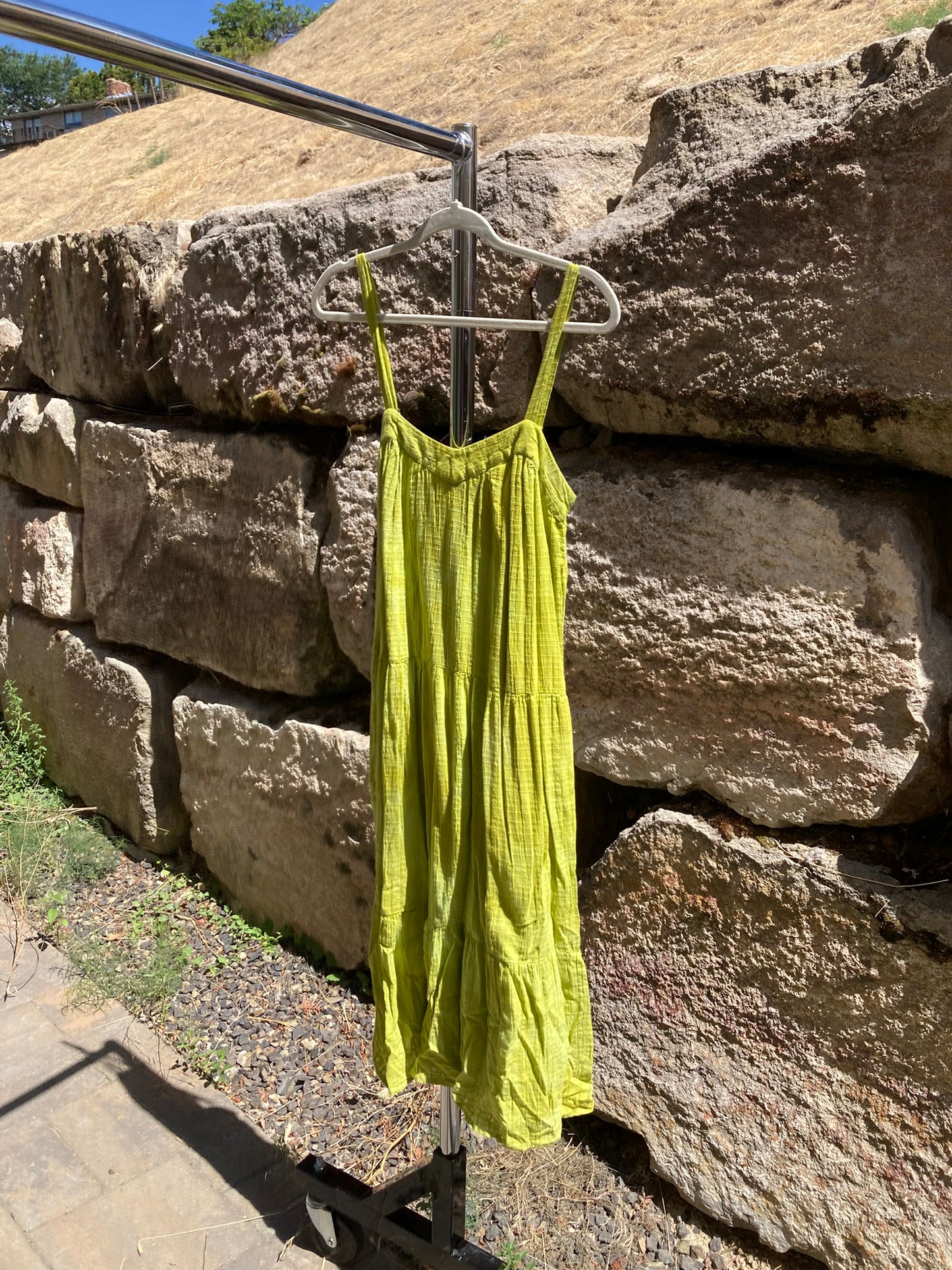 Chartreuse Dress- S