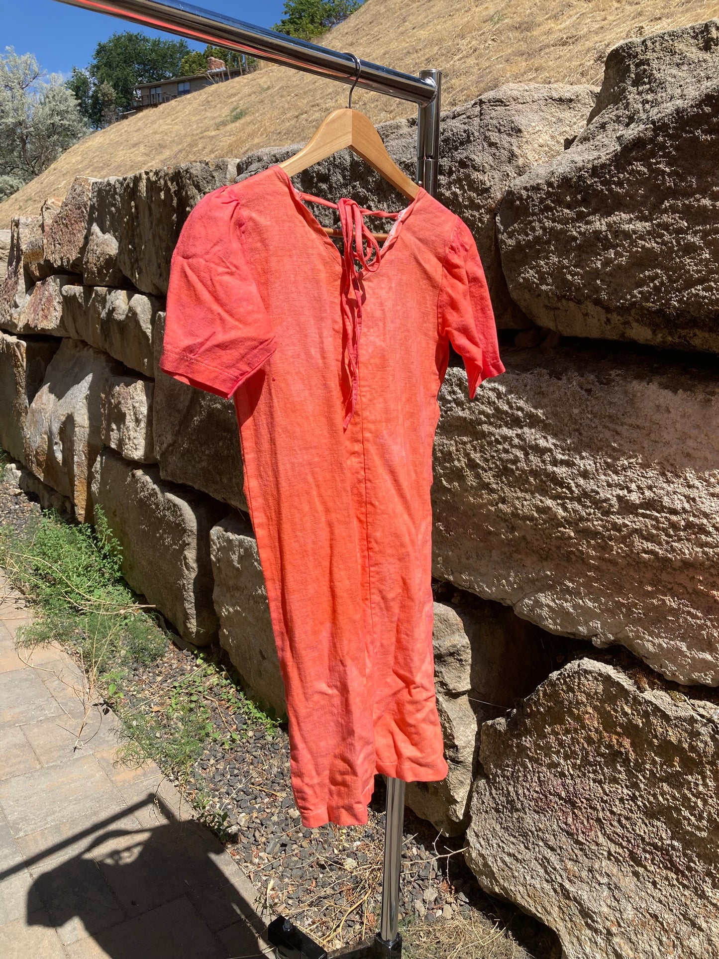 Blush Orange Dress- XS