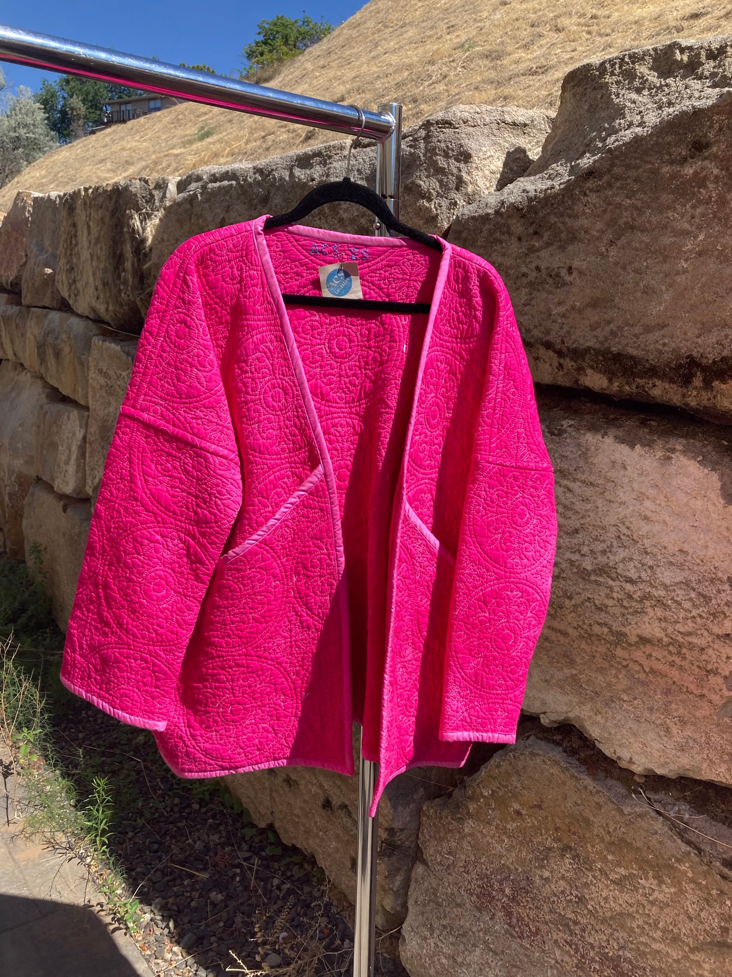 Hot Pink Quilt Coat