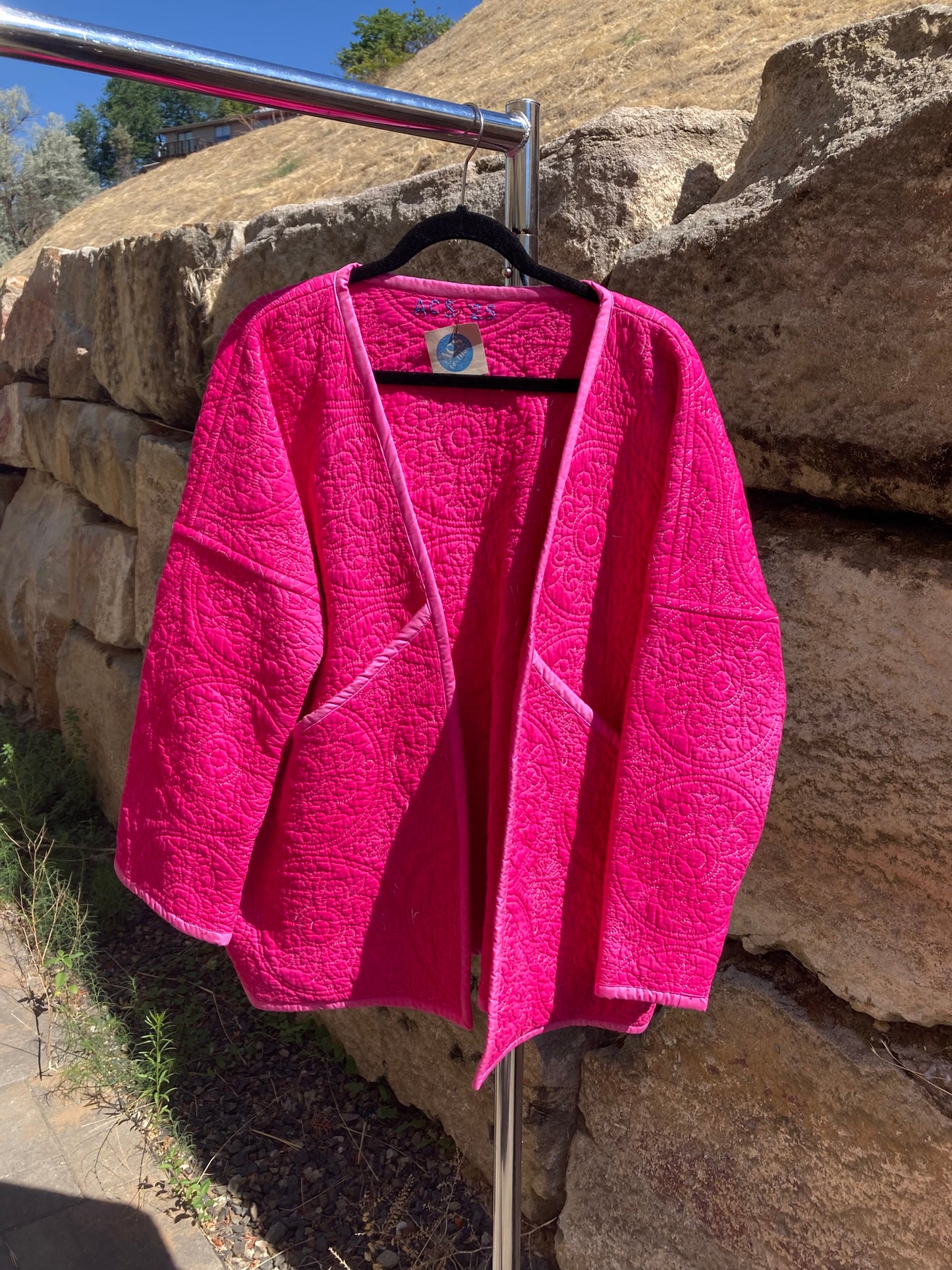 Hot Pink Quilt Coat