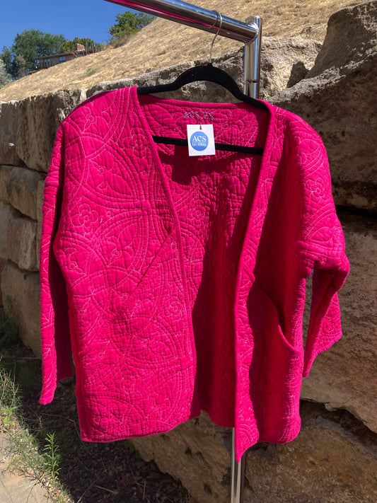 Hot Pink Quilt Coat