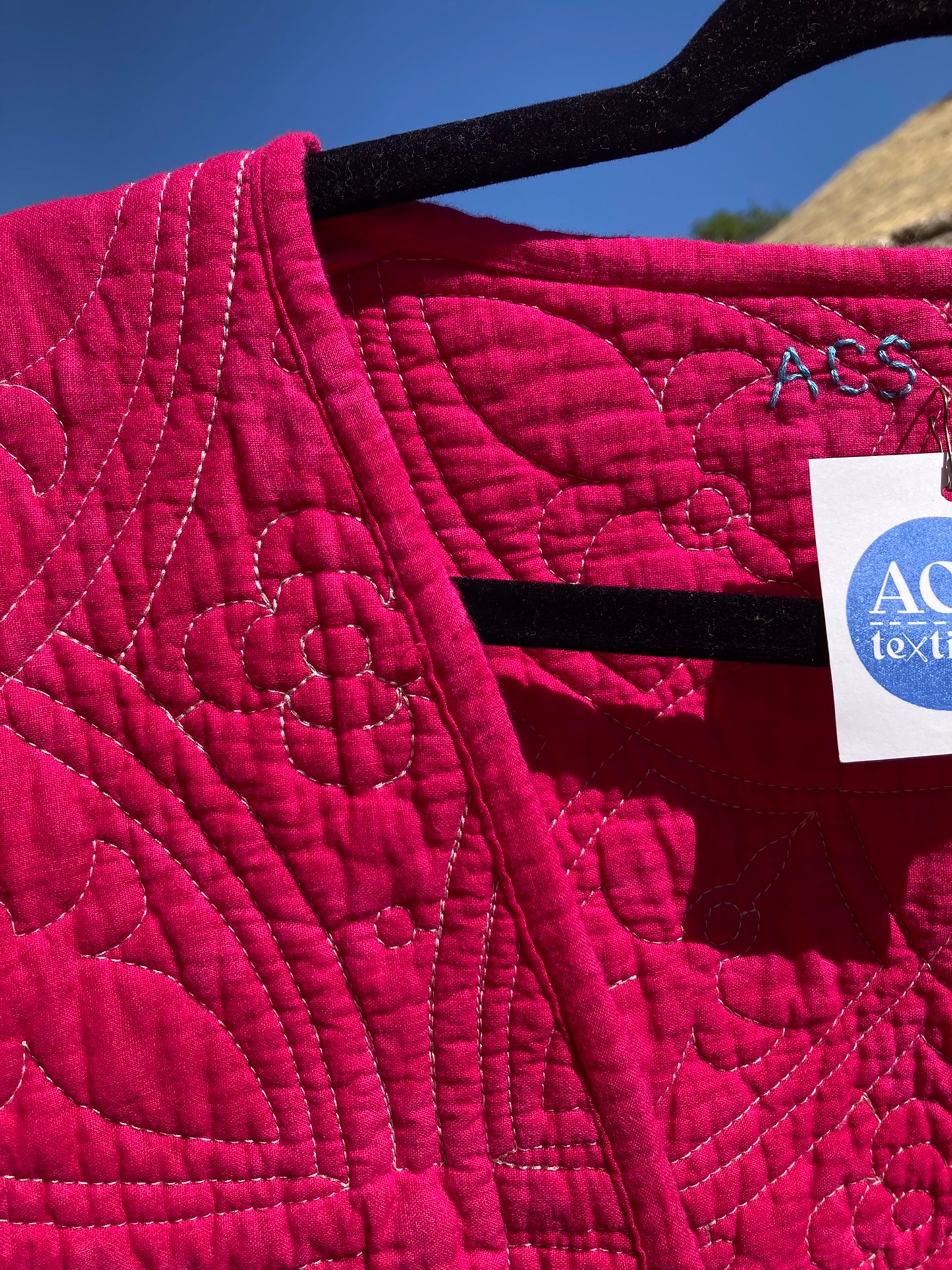 Hot Pink Quilt Coat