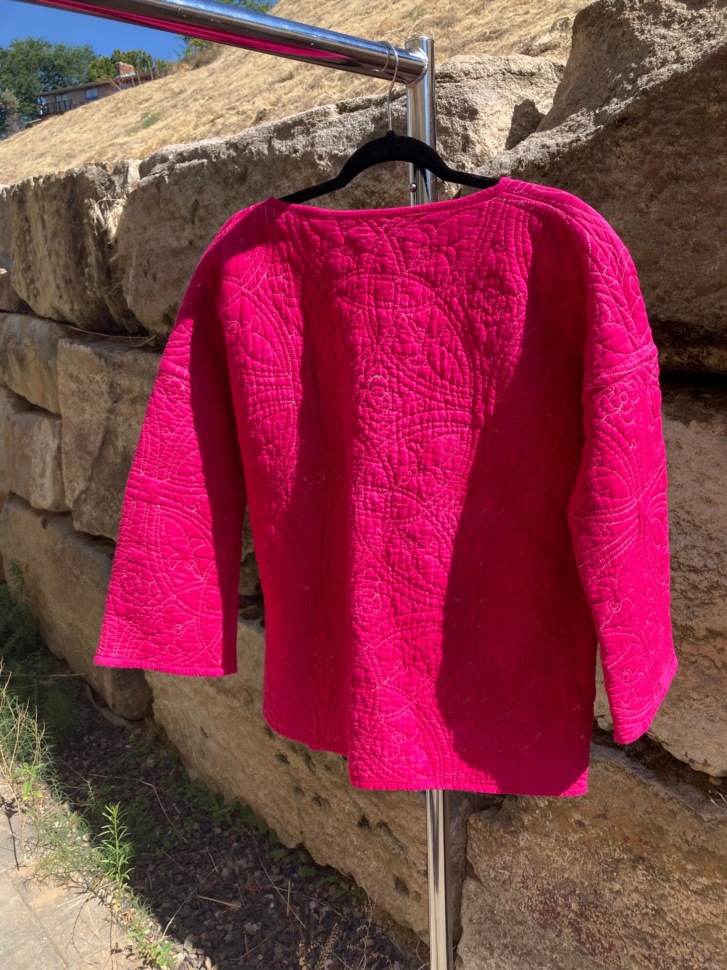 Hot Pink Quilt Coat