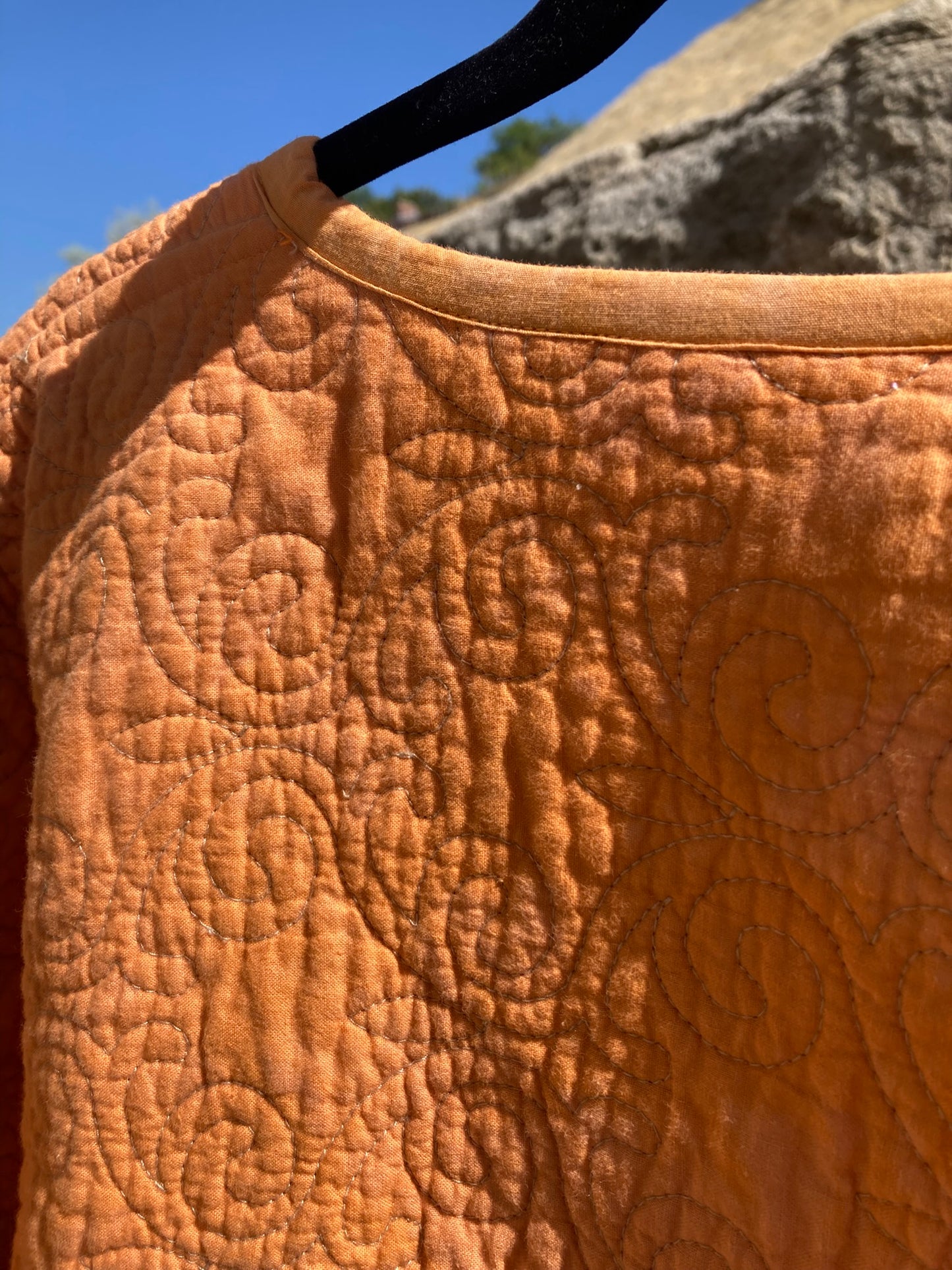 Orange Crush Quilt Coat