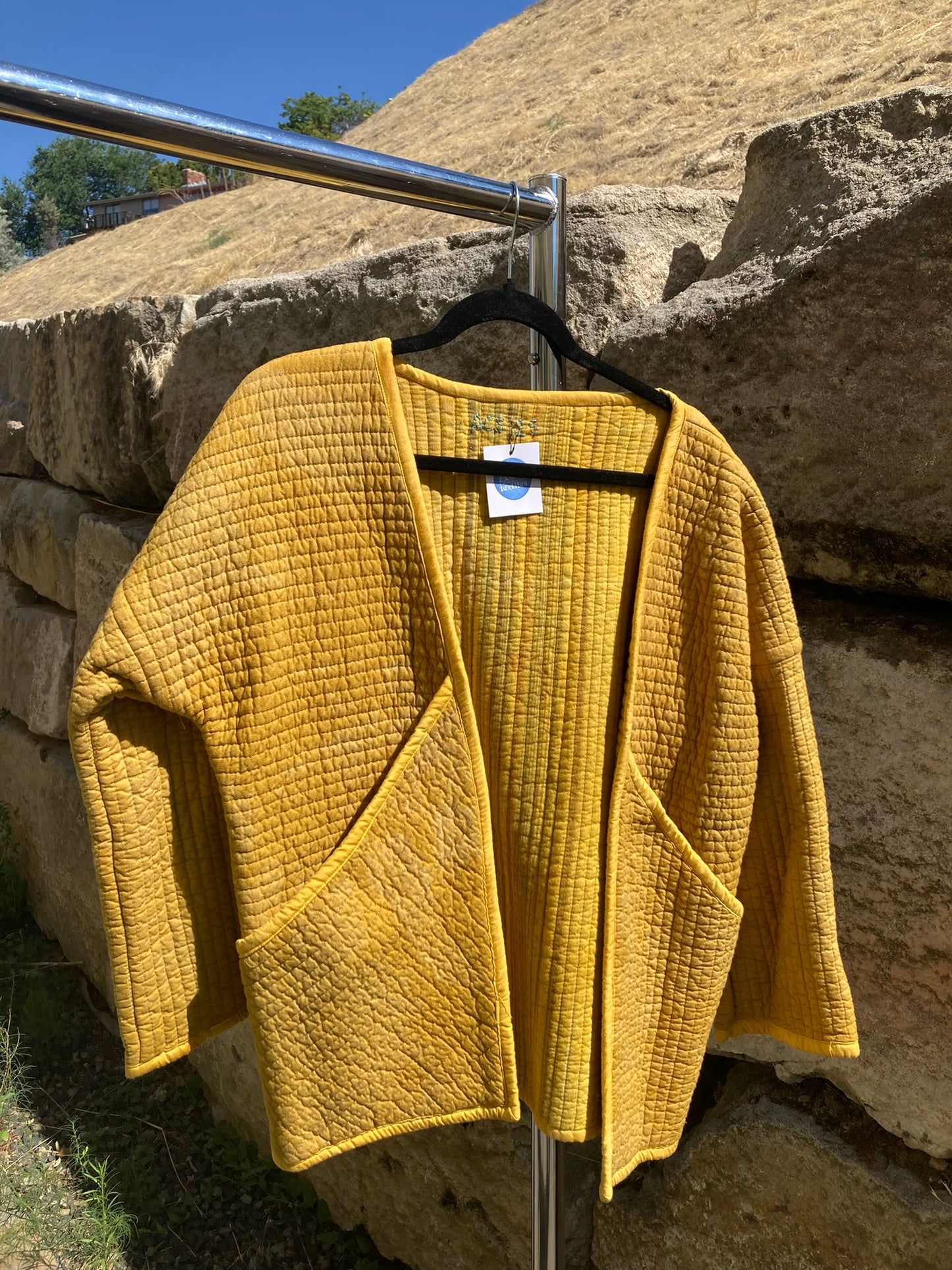 Mustard Yellow Quilt Coat