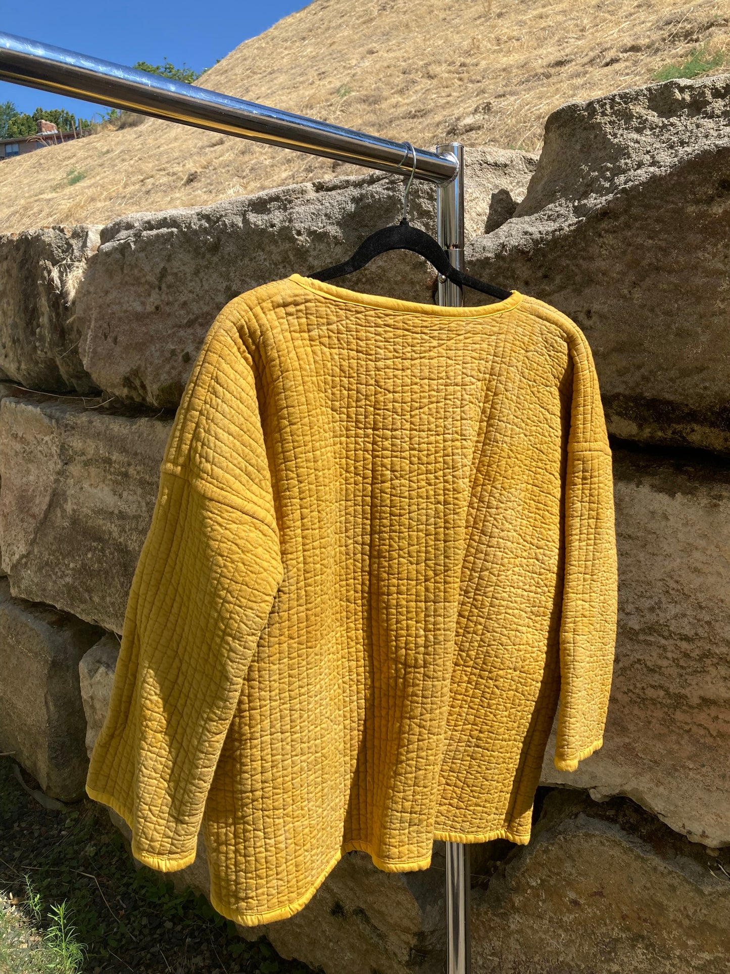 Mustard Yellow Quilt Coat