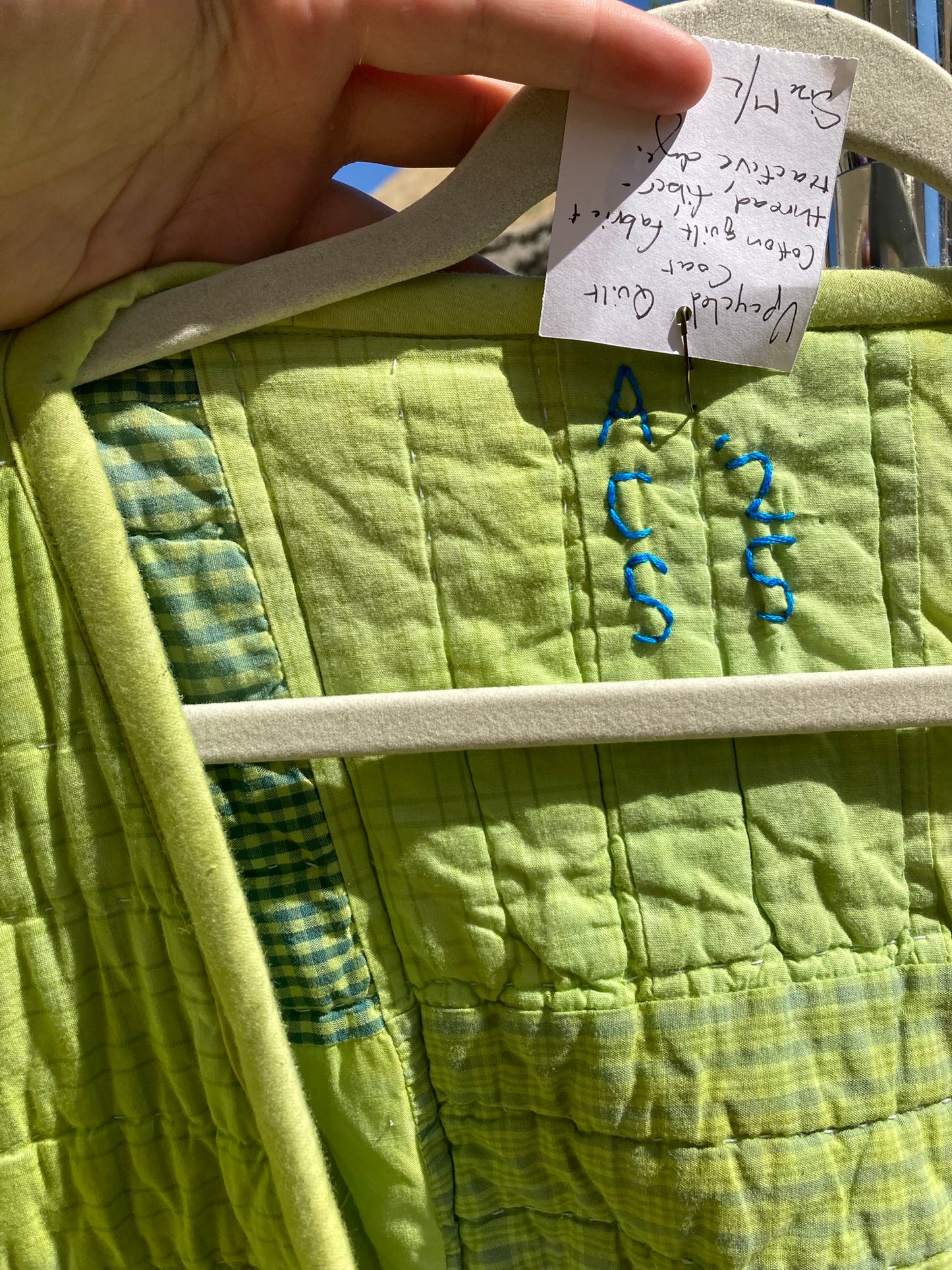 Chartreuse Quilt Coat
