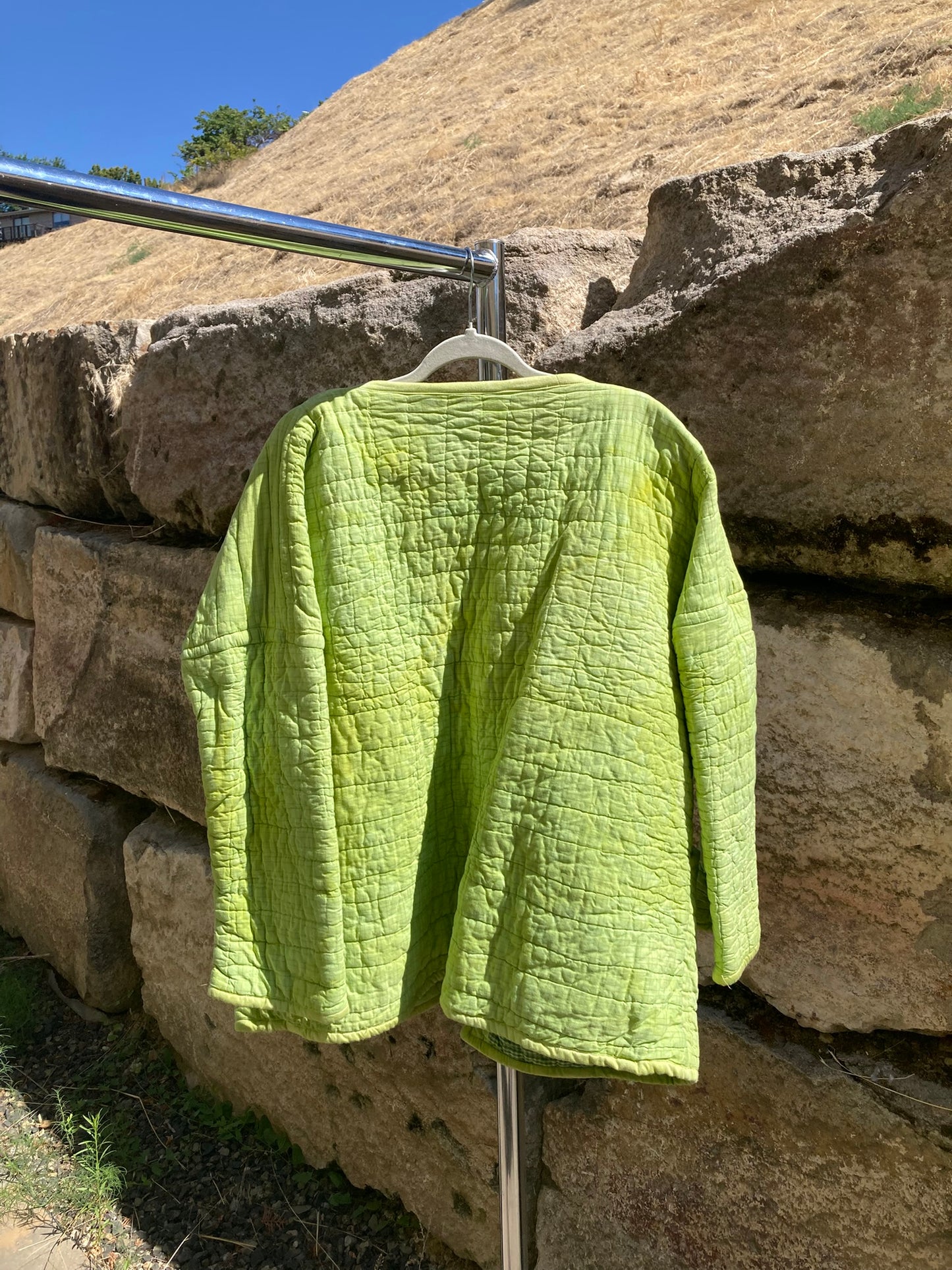 Chartreuse Quilt Coat
