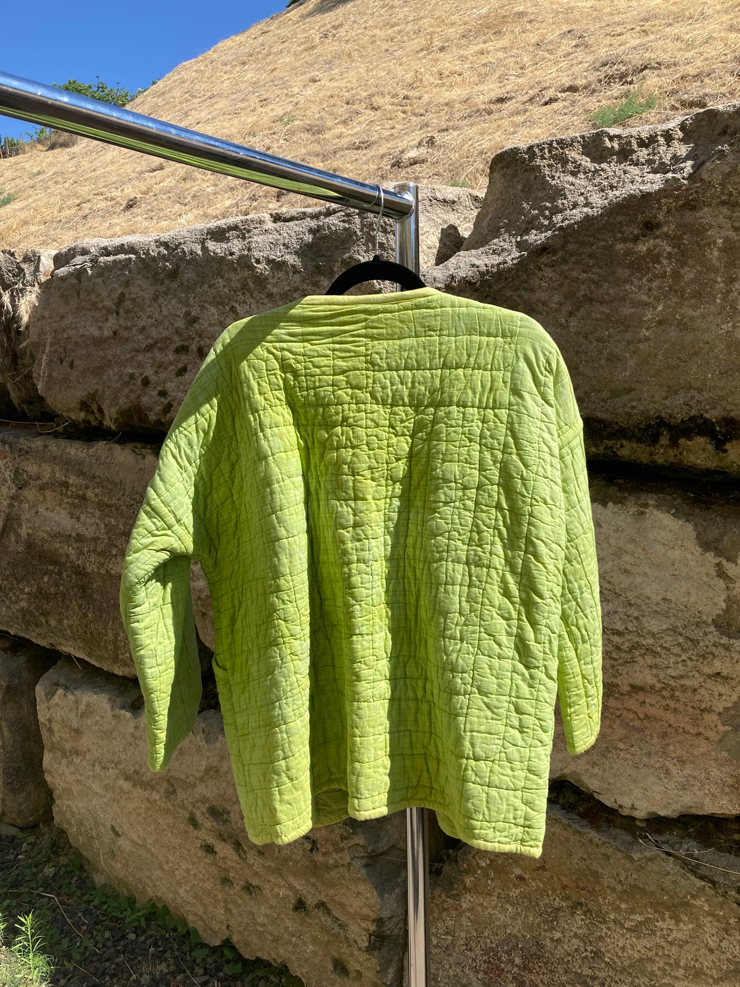 Chartreuse Quilt Coat