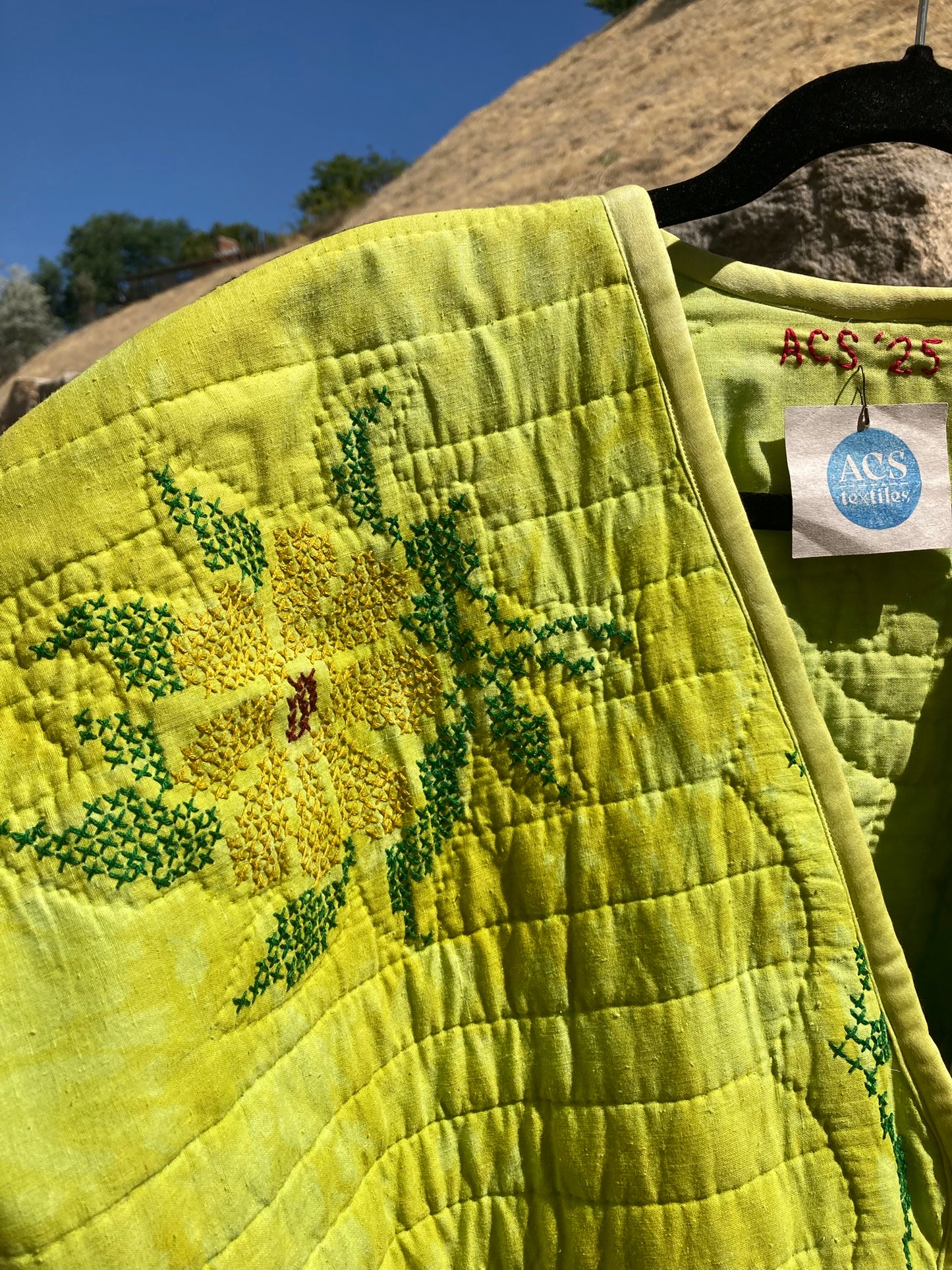 Cross-stitched Quilt Coat