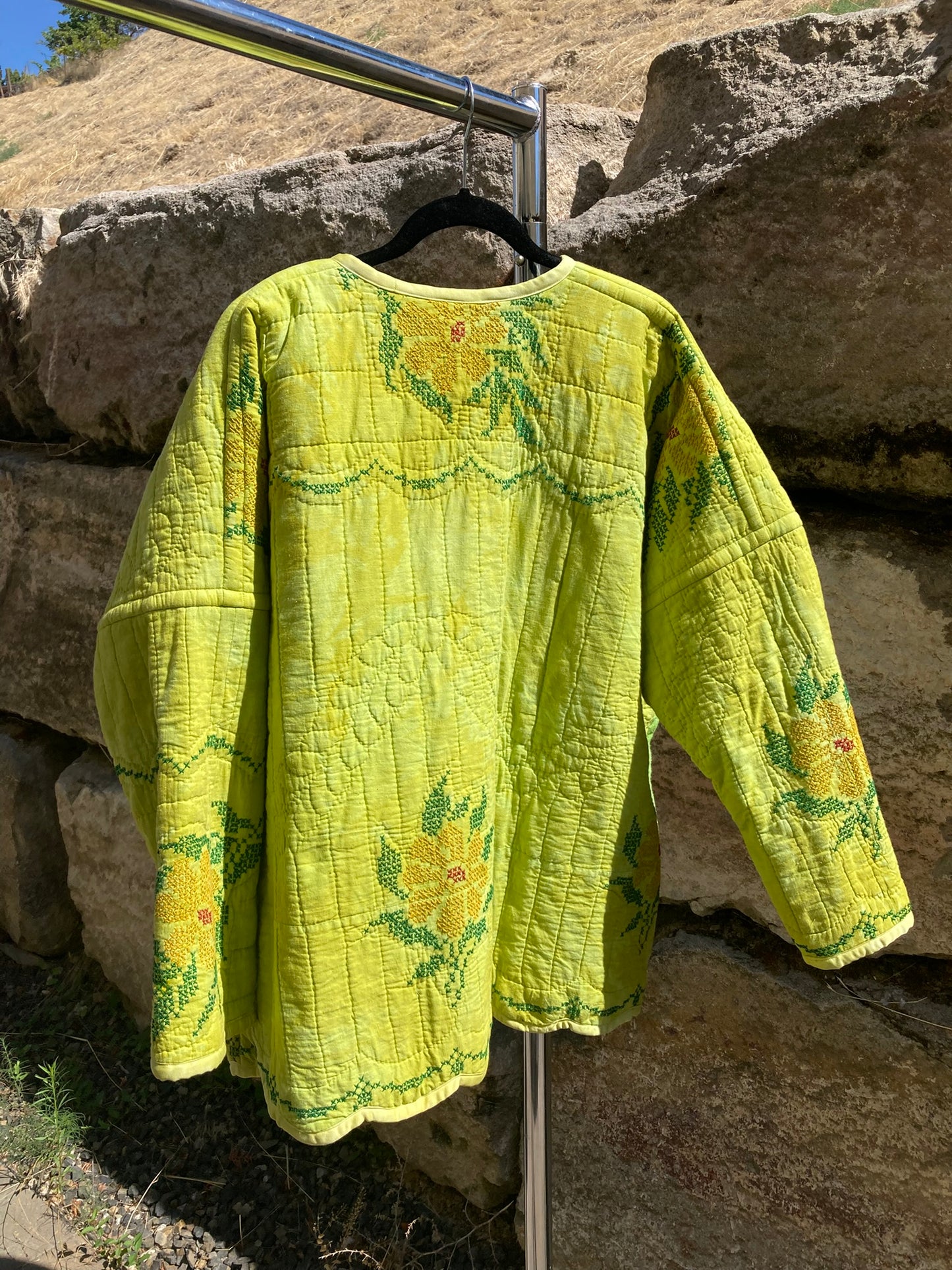 Cross-stitched Quilt Coat