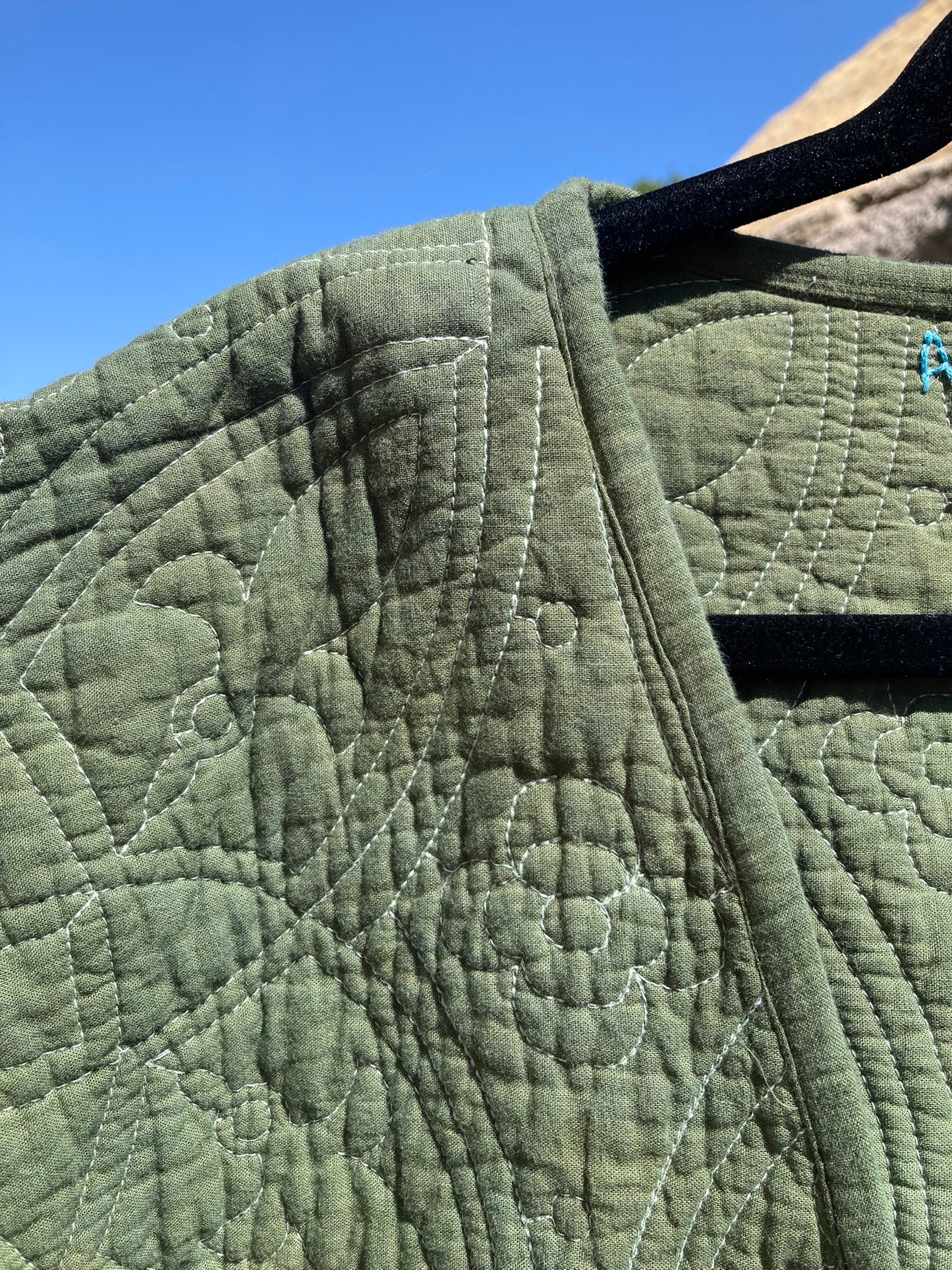 Moss Green Quilt Coat