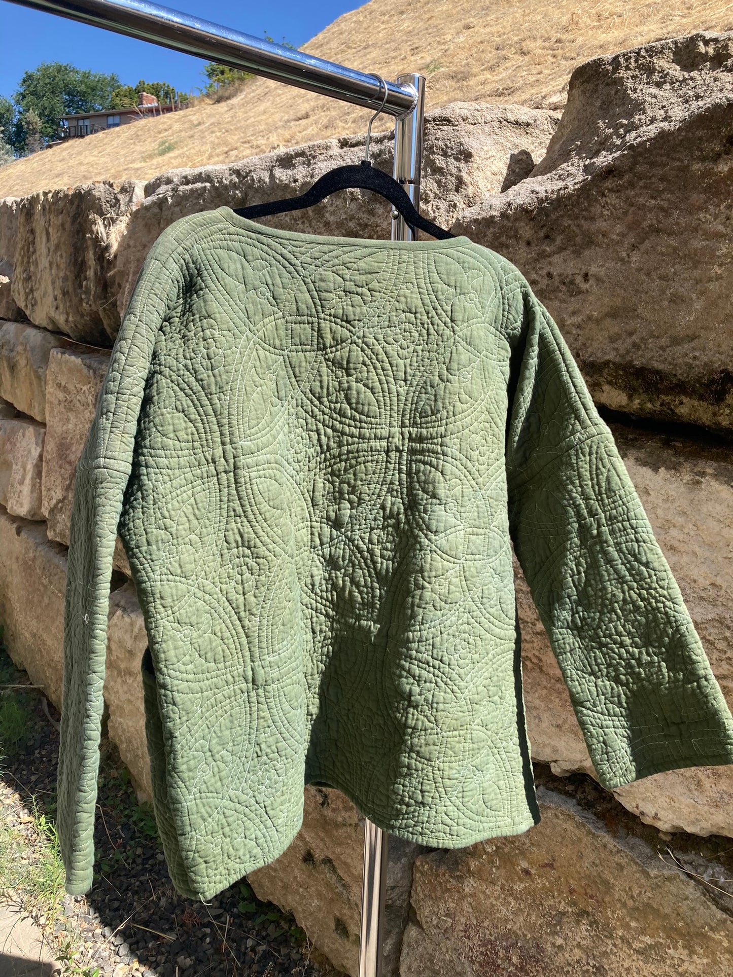 Moss Green Quilt Coat