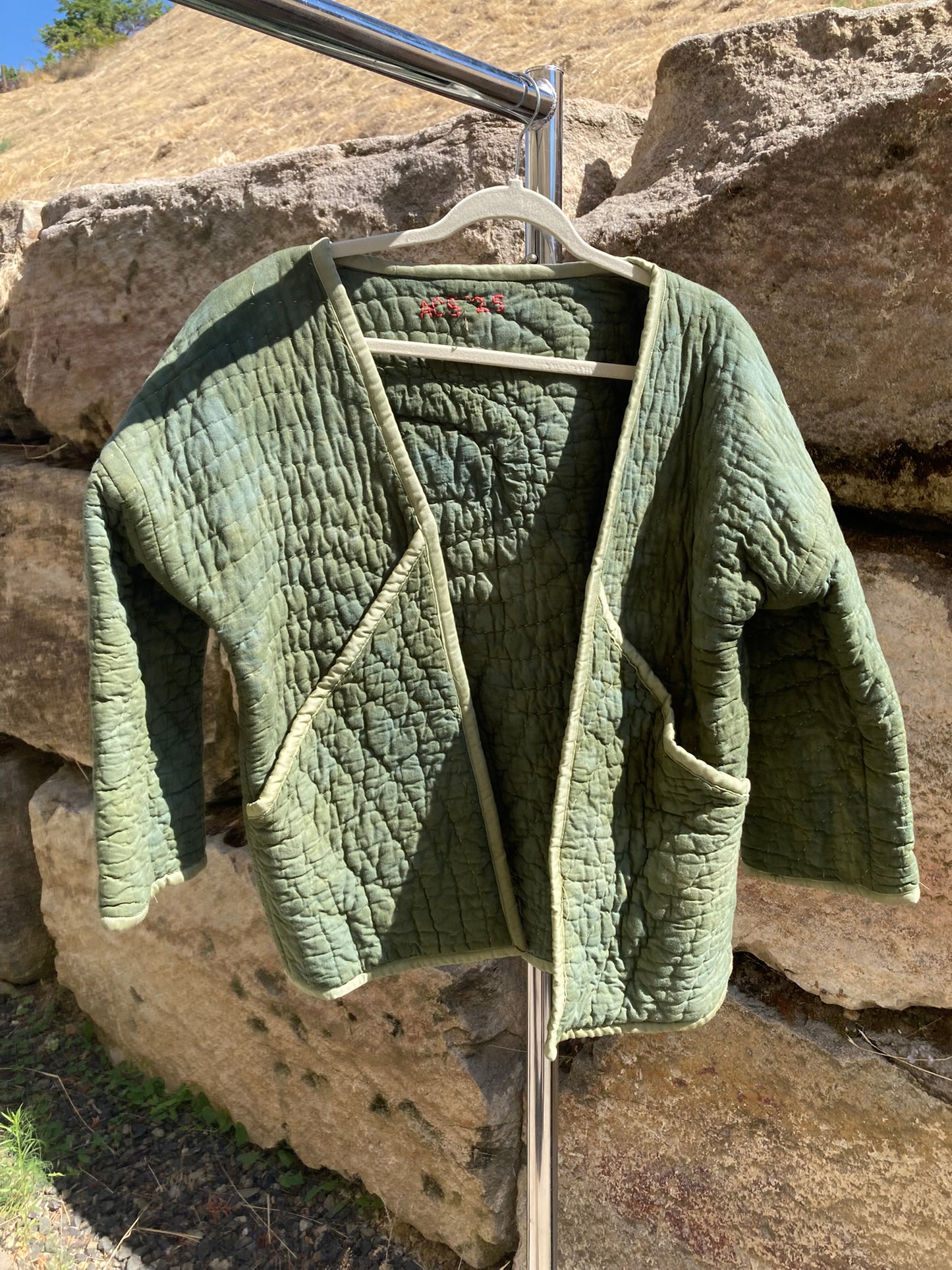 Moss Green Quilt Coat