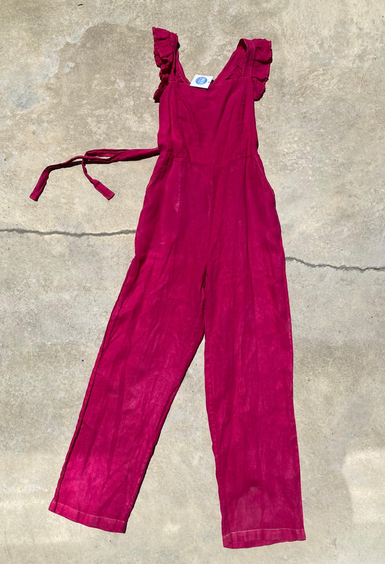 Hot Pink Jumpsuit- M