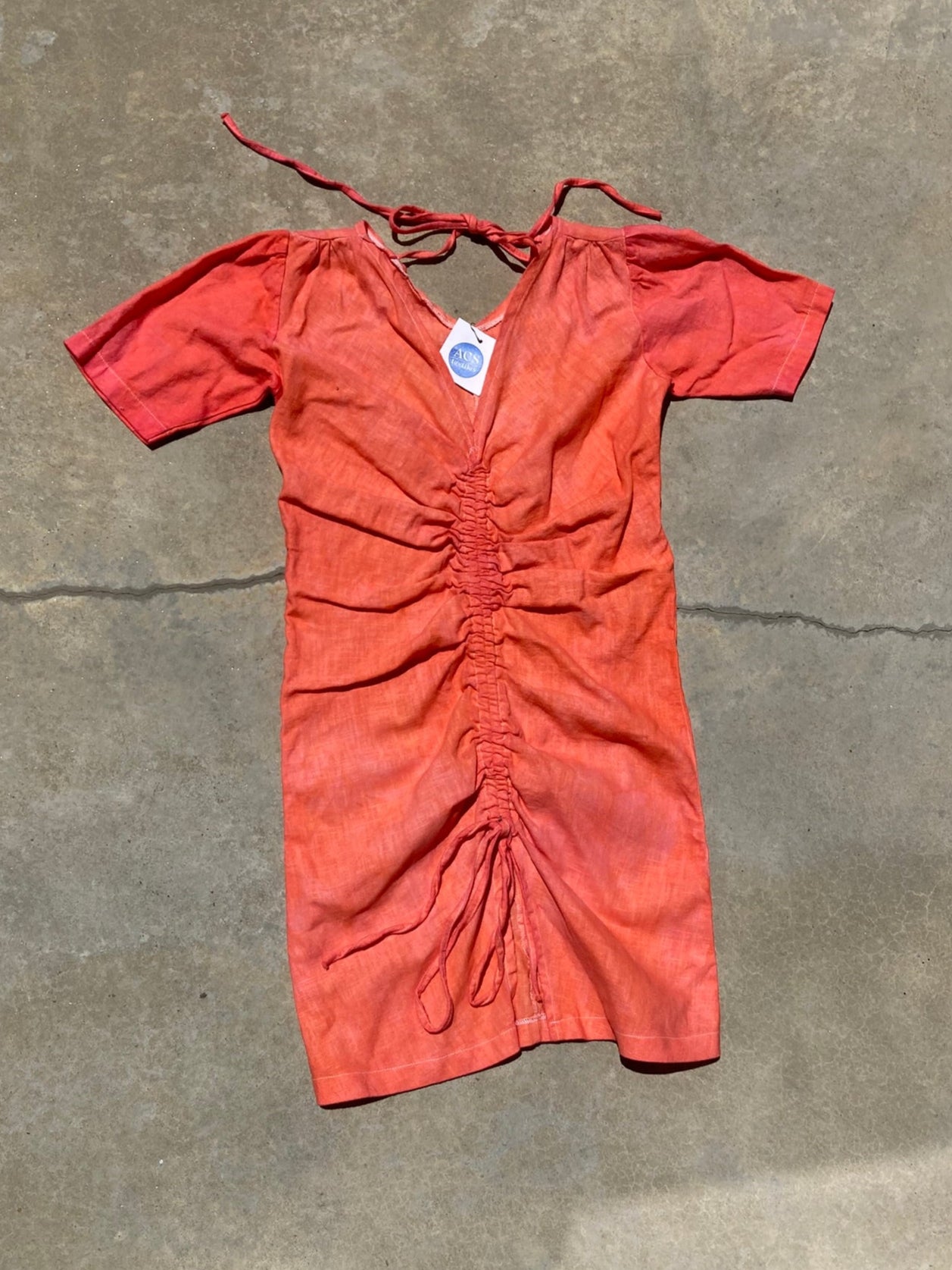 Blush Orange Dress- XS